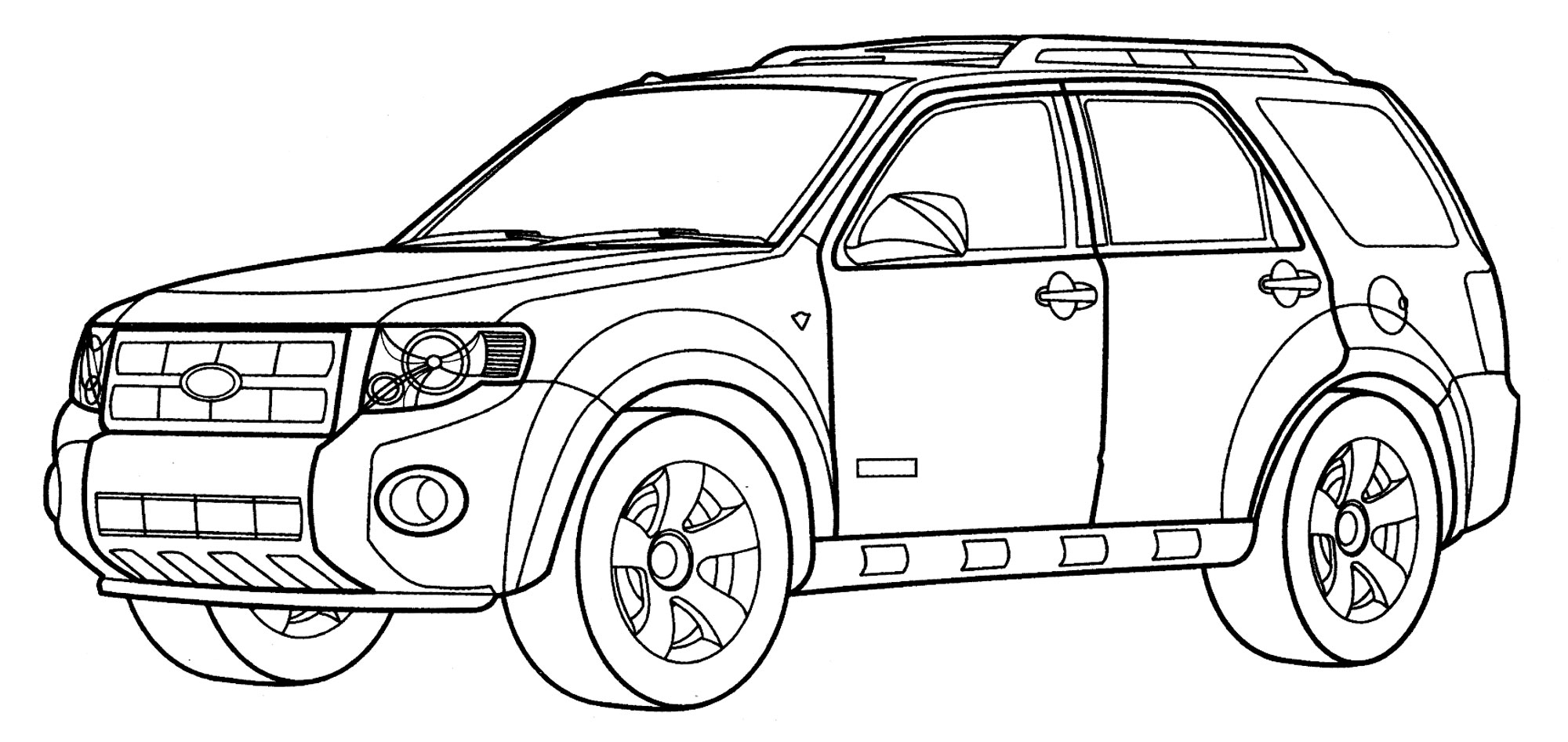 Раскраска Ford Maverick
