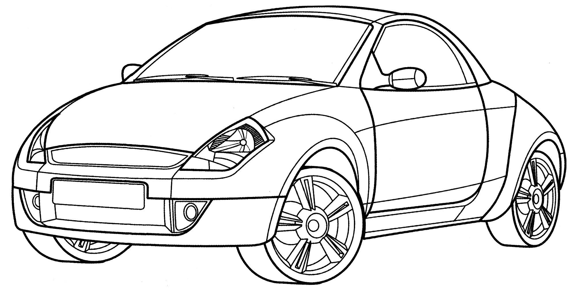 Раскраска Ford SteetKa