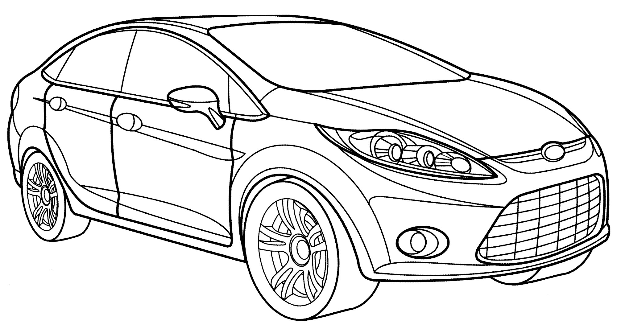 Раскраска Ford Verve