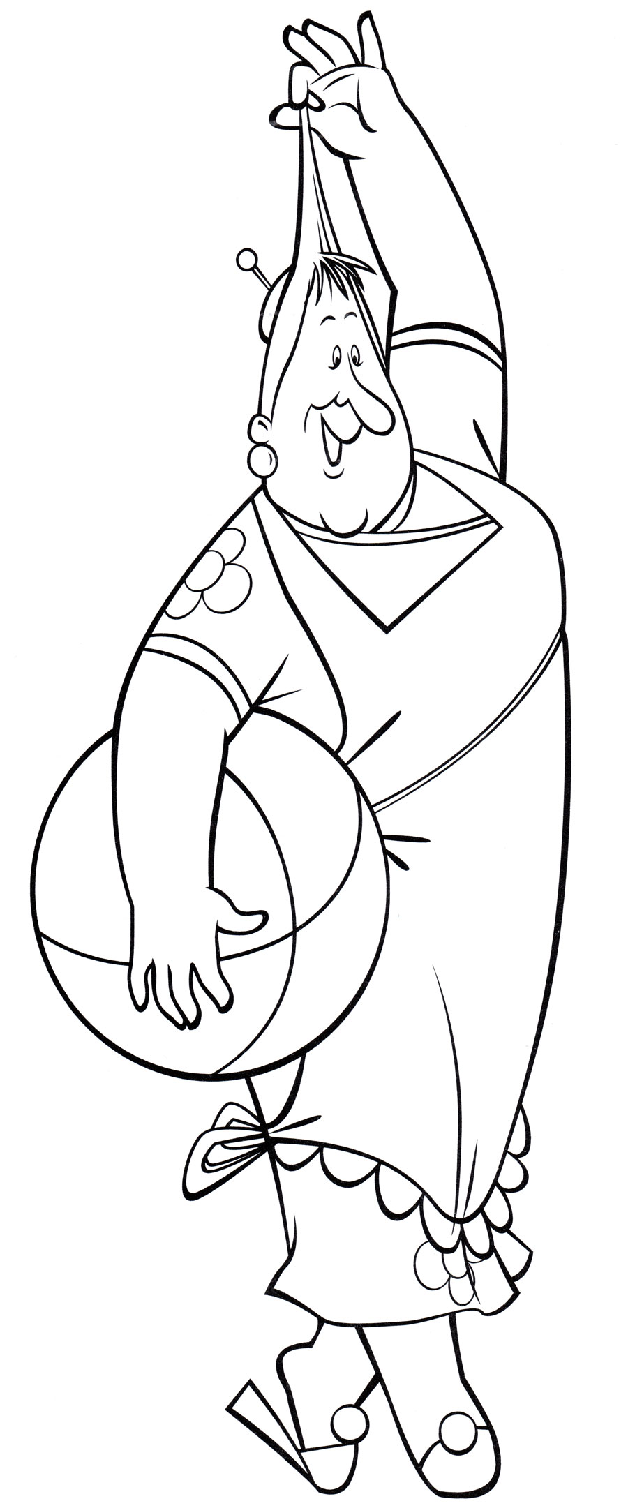 Раскраска Фрекен Бок