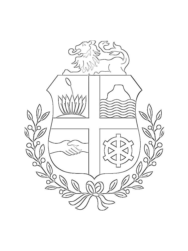 Раскраска Гербы 2