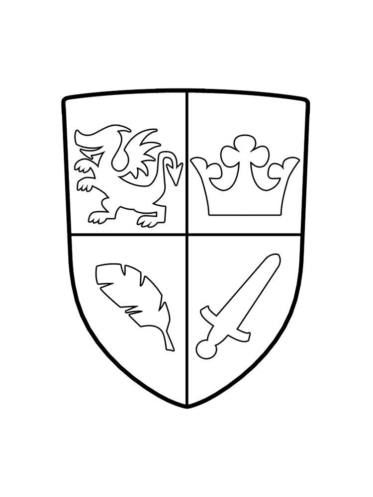 Раскраска Гербы 2