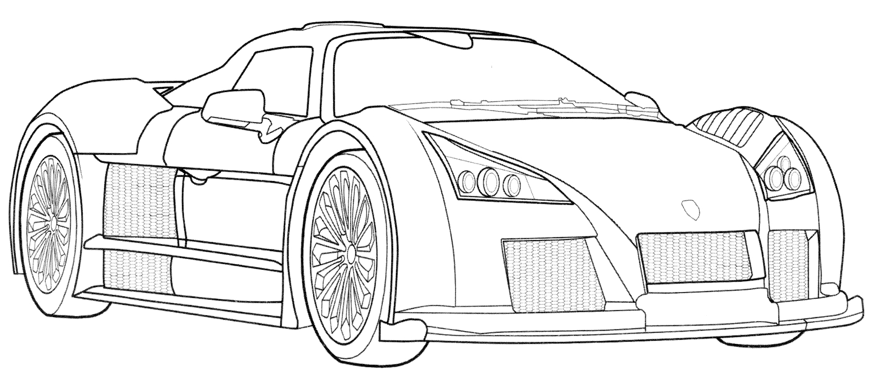 Раскраска Gumpert Apollo Sport