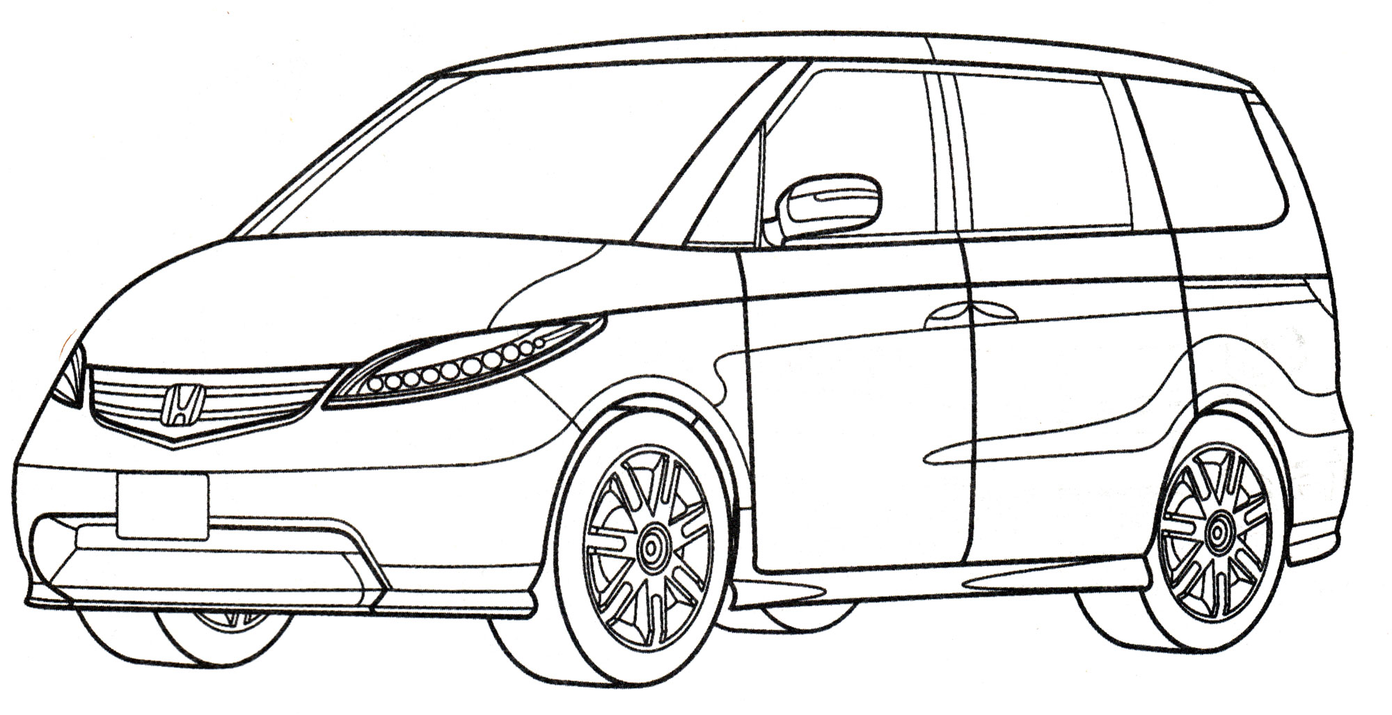 Раскраска Honda ASM