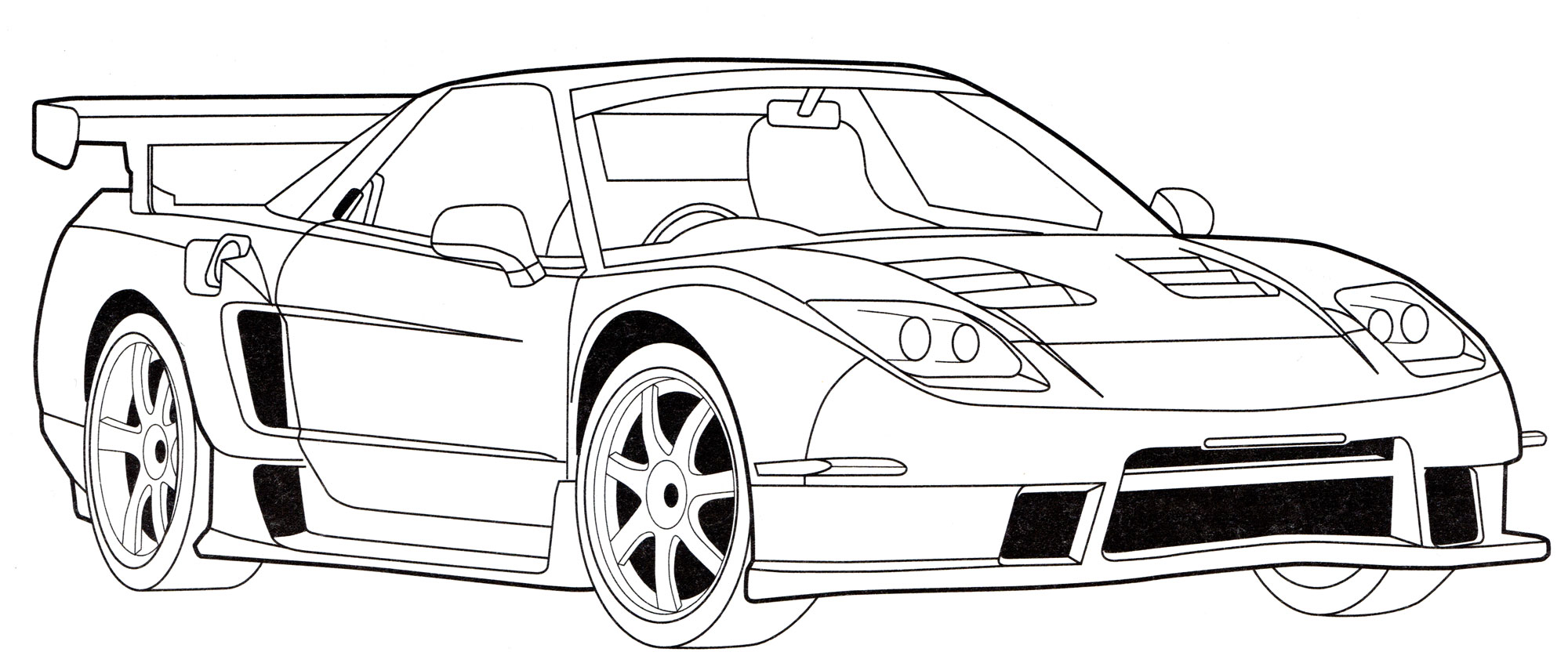 Раскраска Honda NSX