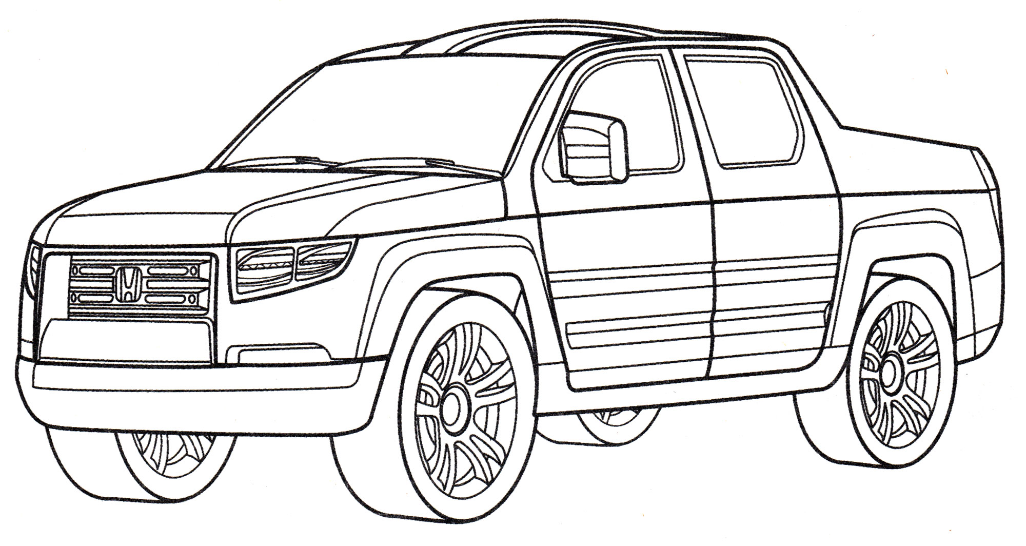 Раскраска Honda RTS