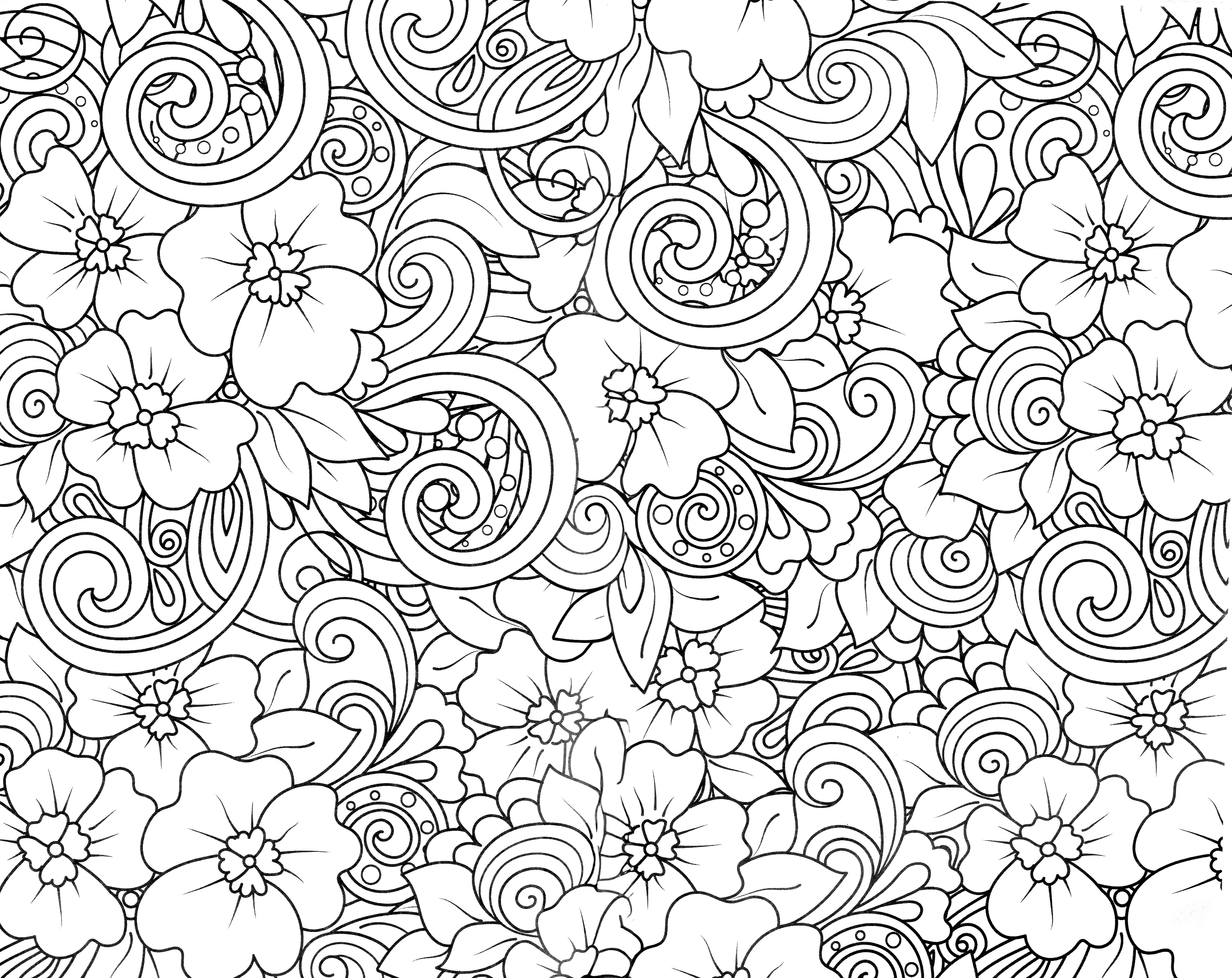 Раскраска Игривые петунии