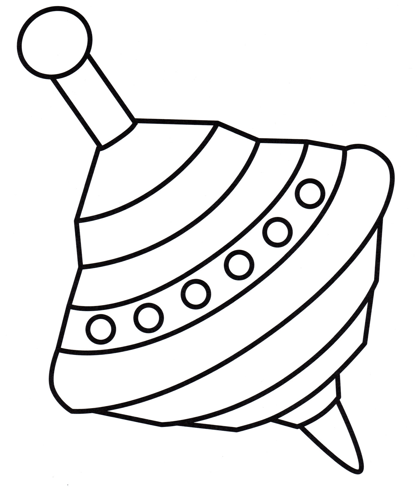 Раскраска Игрушечная юла