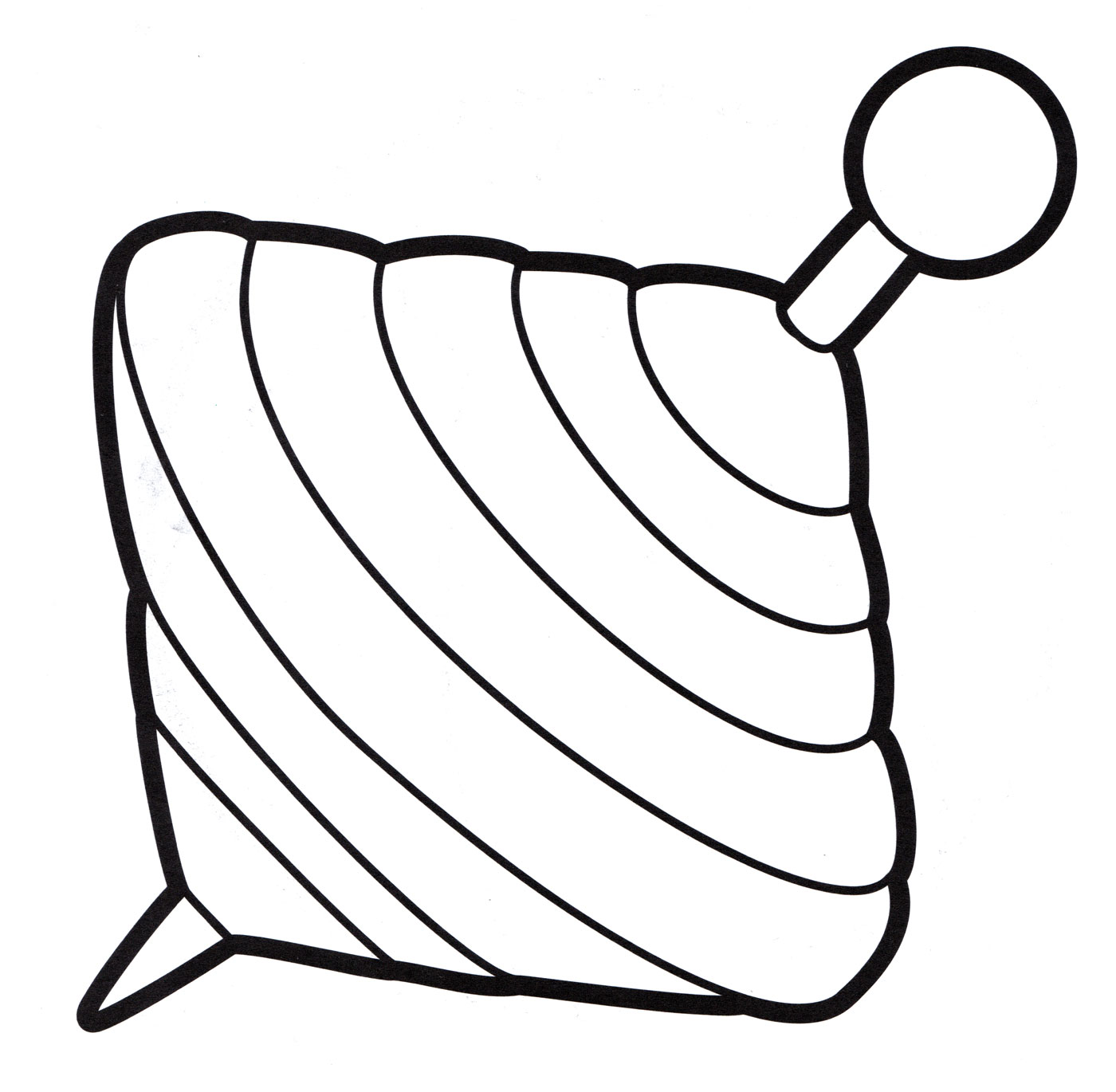 Раскраска Игрушка юла