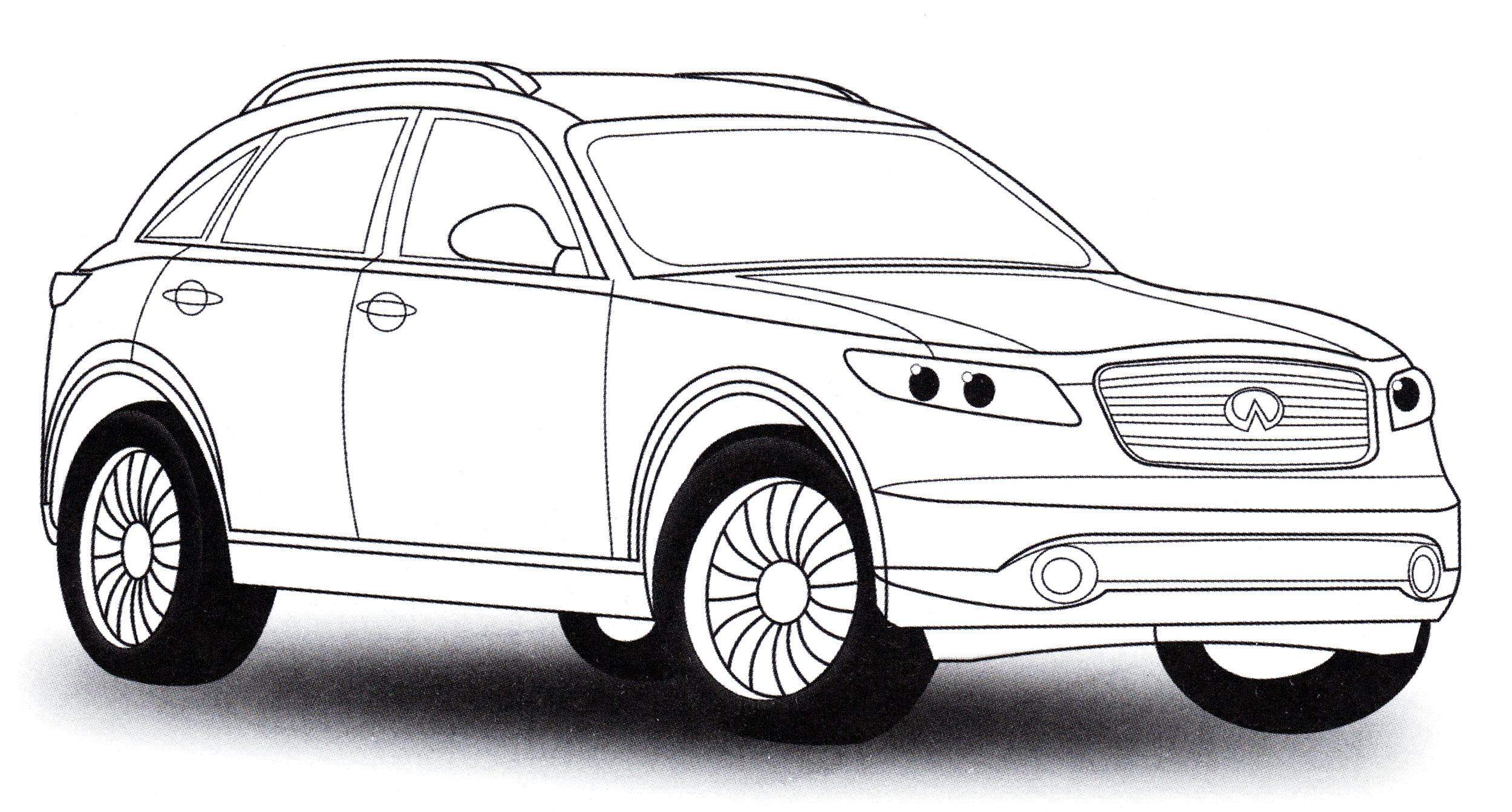 Раскраска Infiniti FX