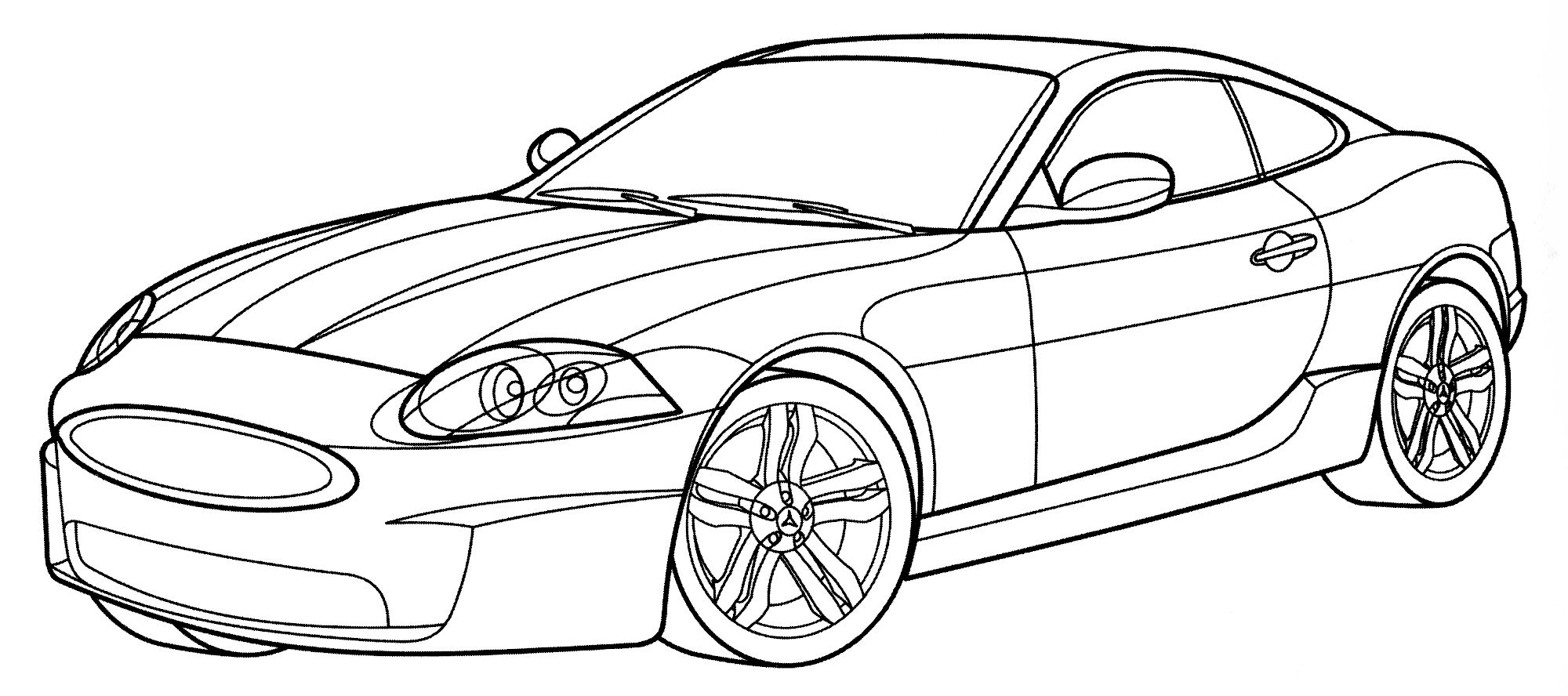 Раскраска Jaguar Arden XKR