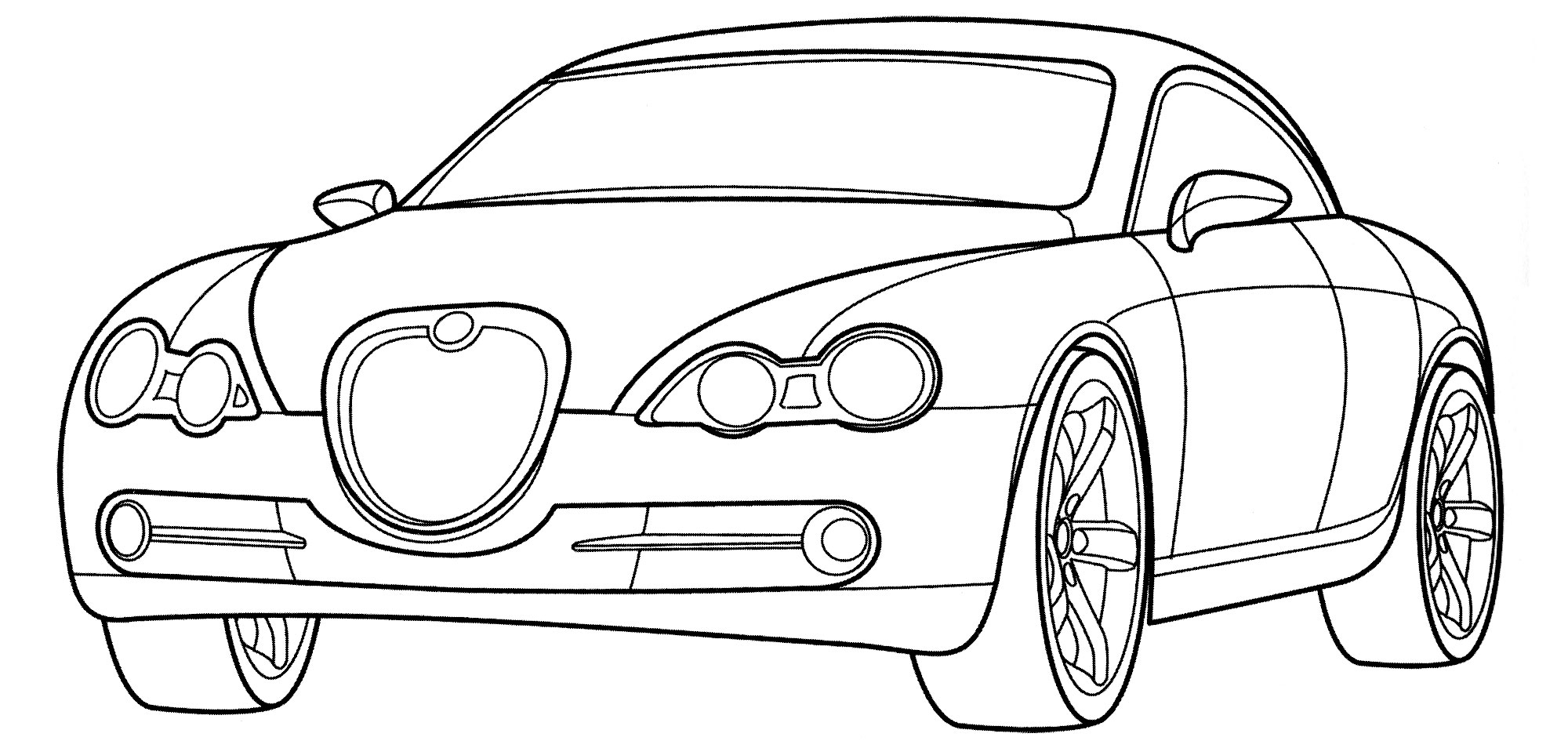 Раскраска Jaguar R-D6