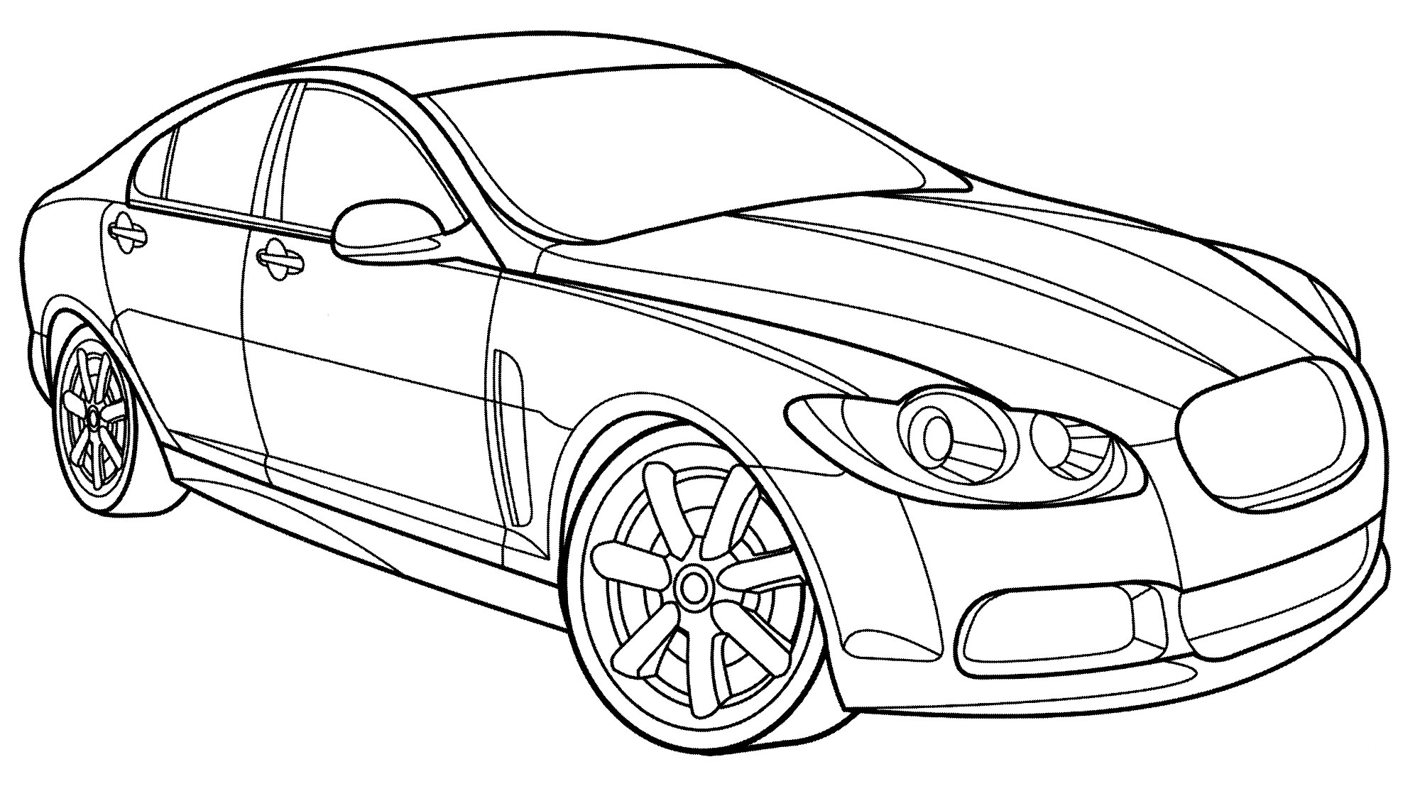 Раскраска Jaguar XFR
