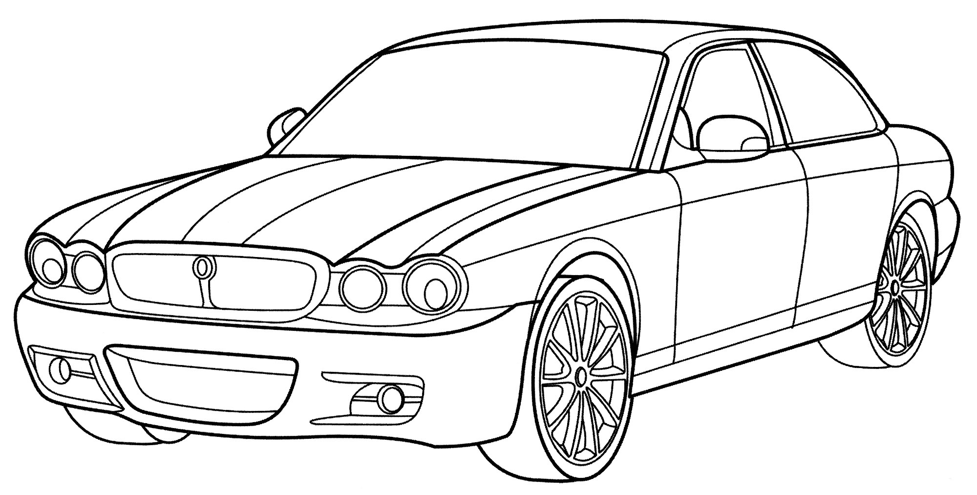 Раскраска Jaguar XJ Porfolio