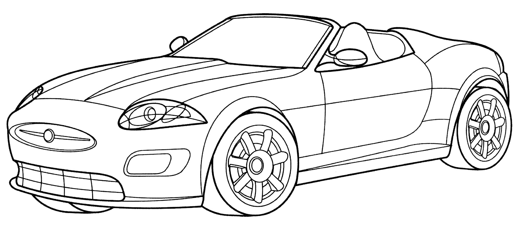 Раскраска Jaguar XKR