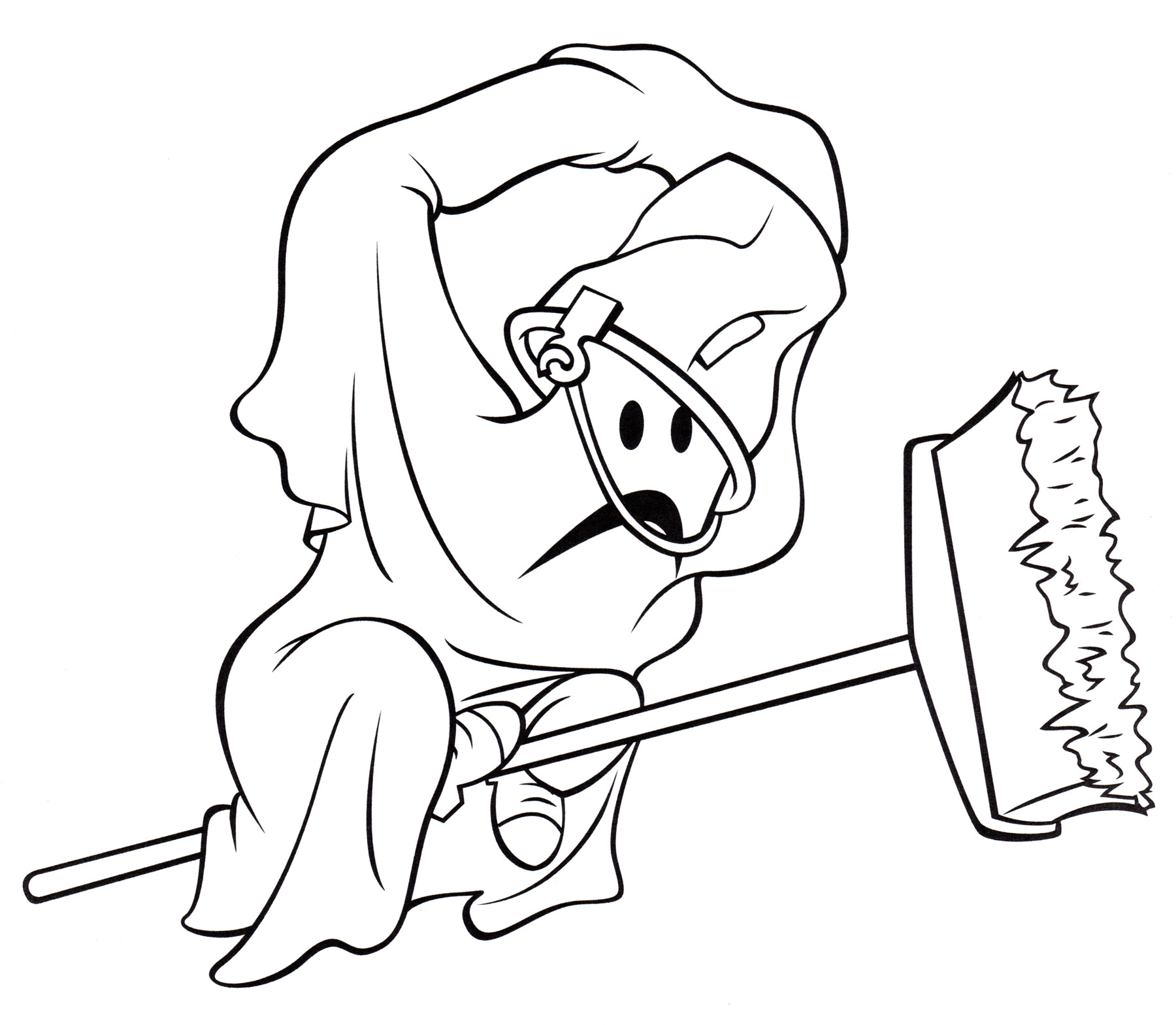 Раскраска Карлсон-приведение