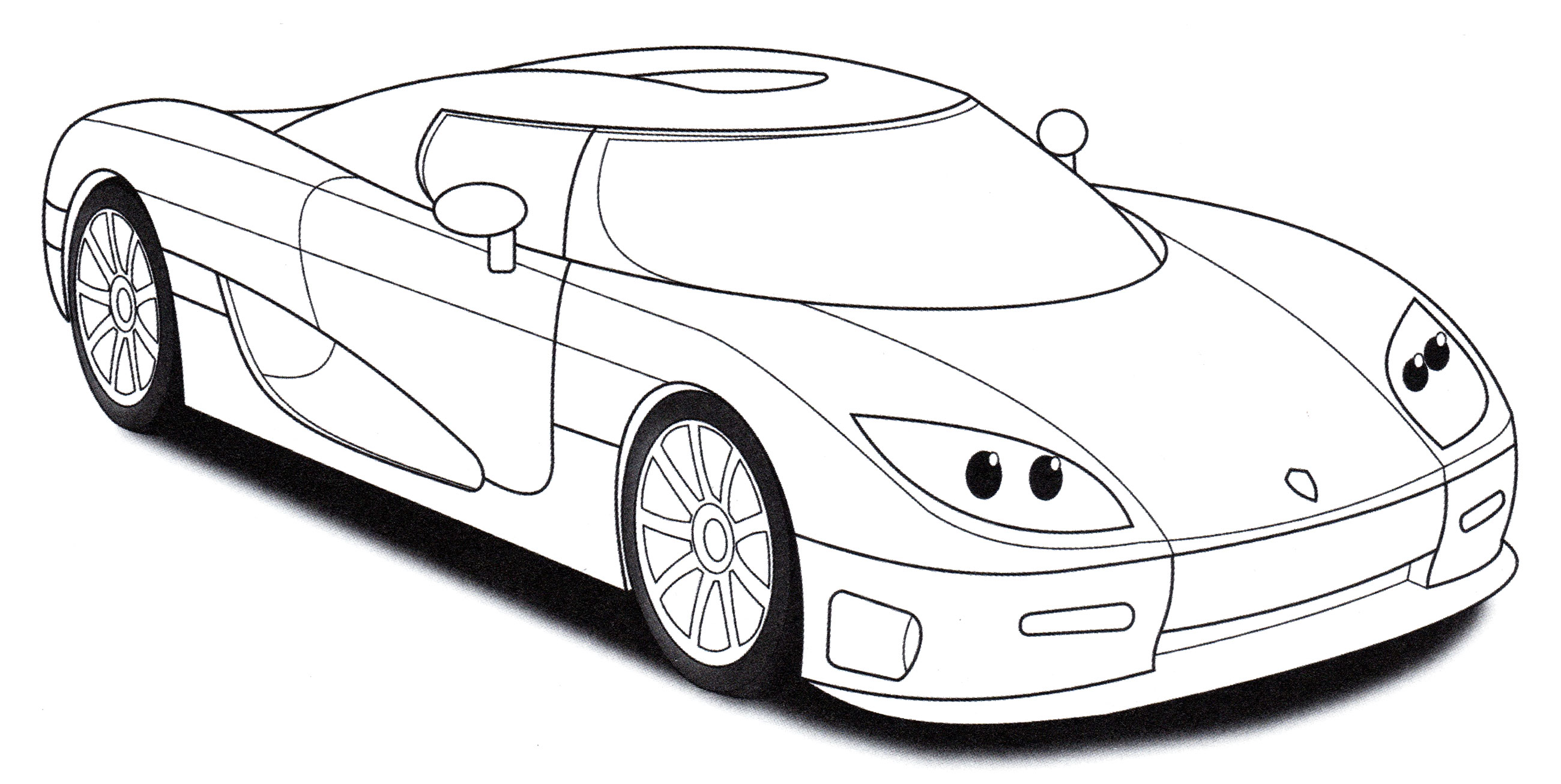 Раскраска Koenigsegg CCR