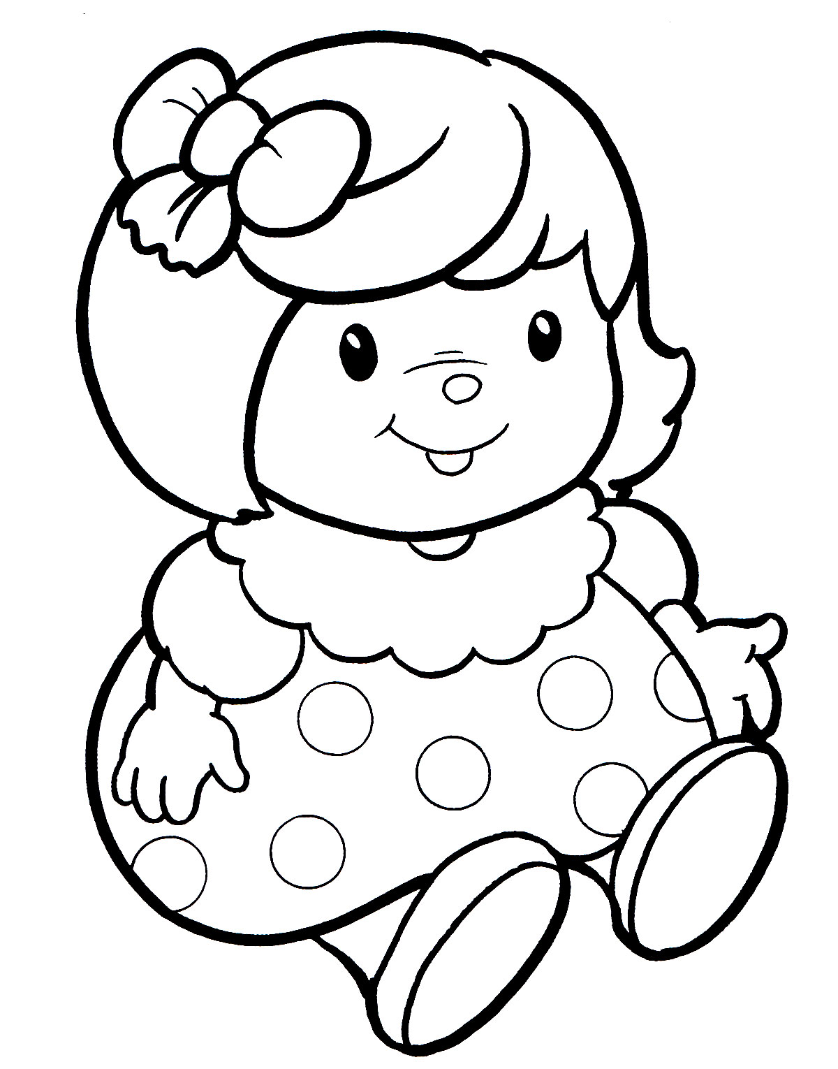 Раскраска Кукла Таня