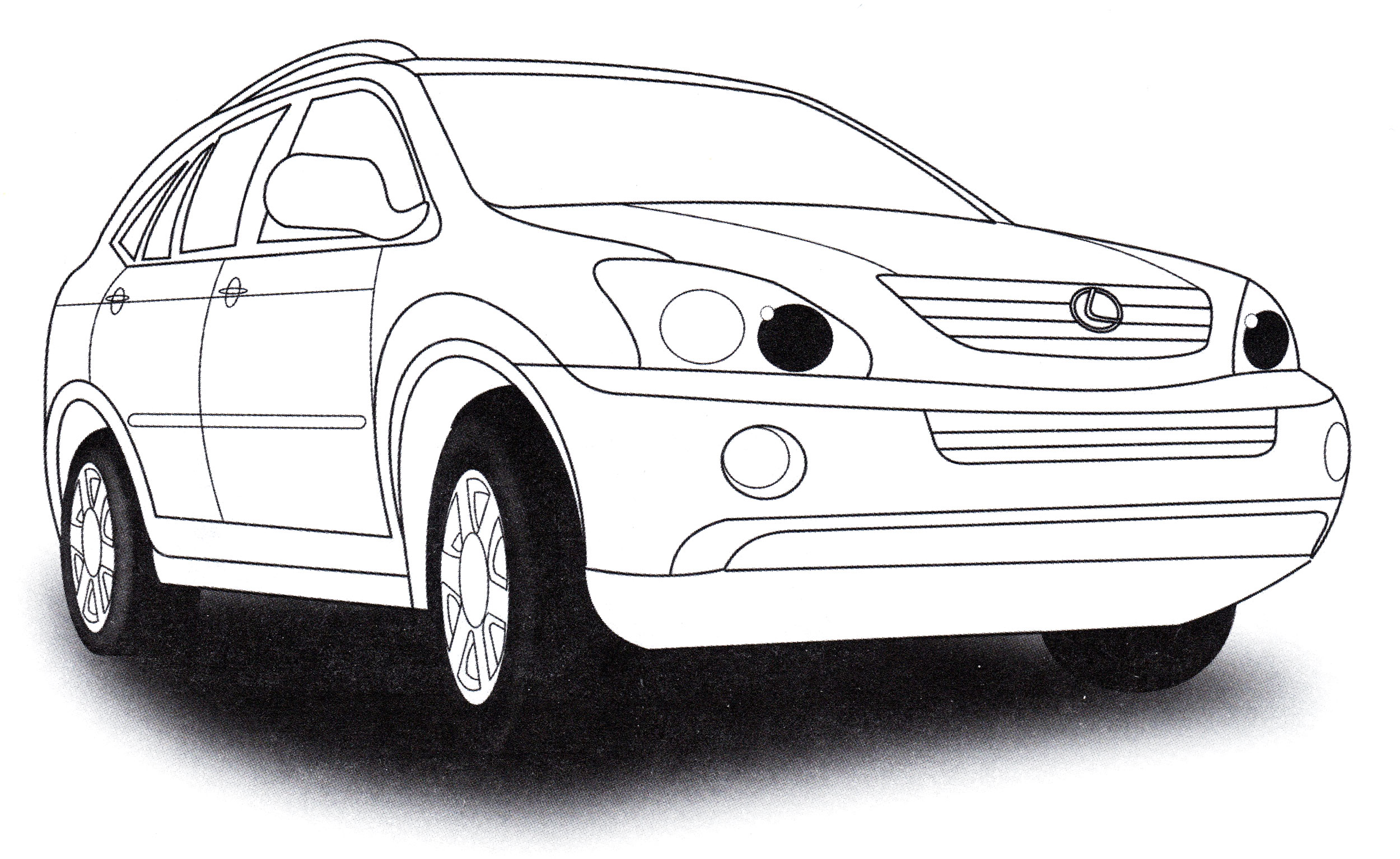 Раскраска Lexus RX