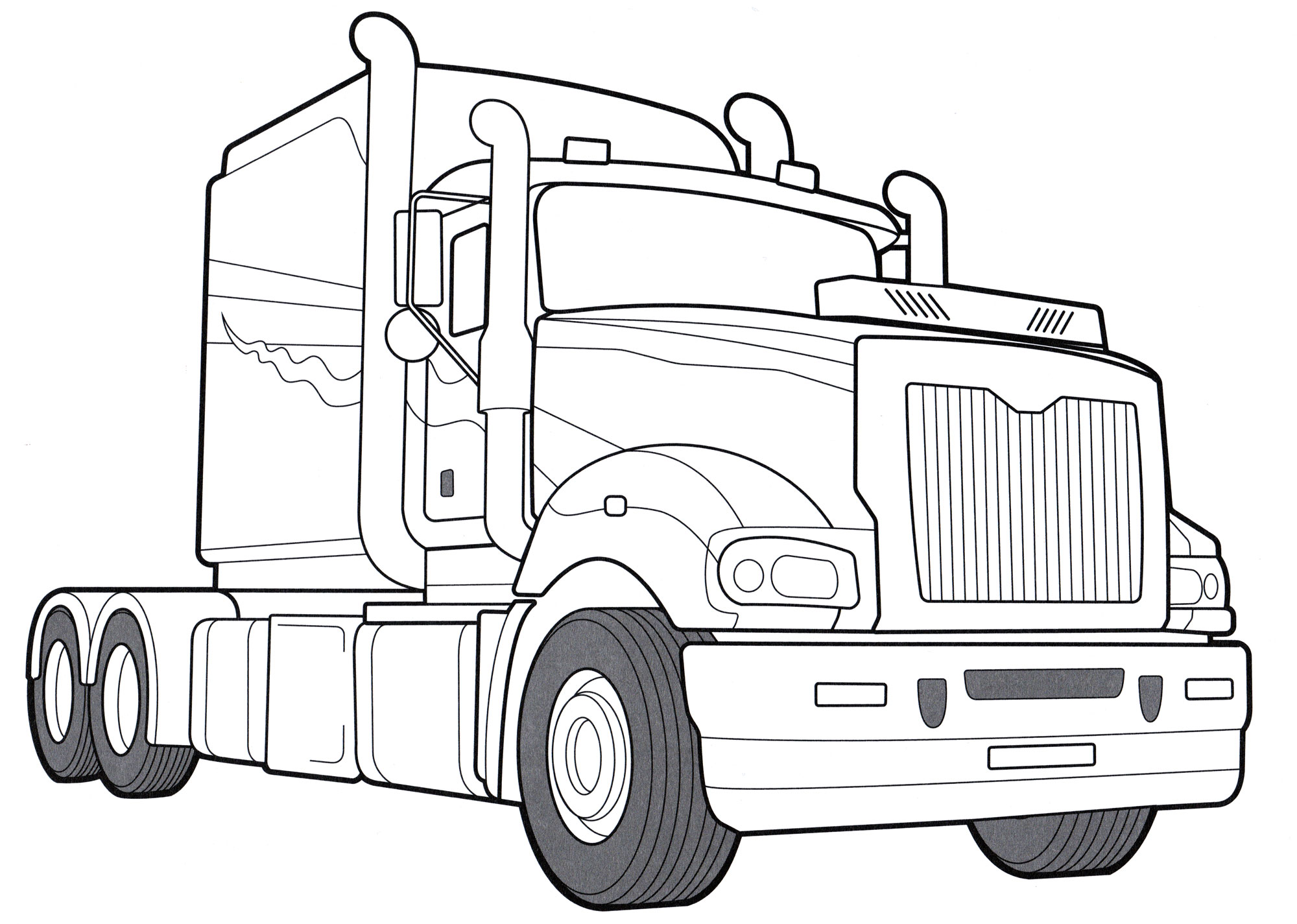 Раскраска Mack Trucks