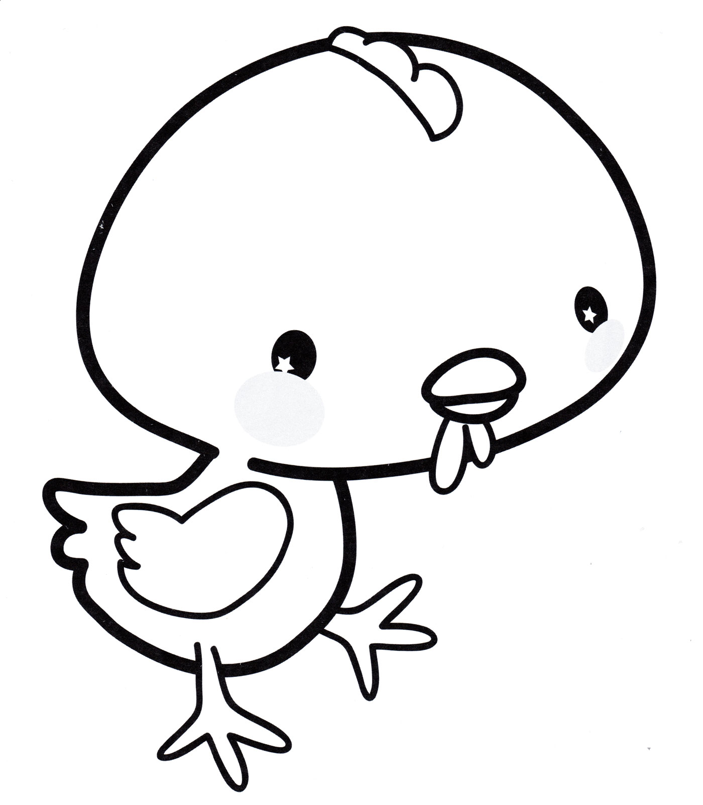 Раскраска Маленький индюшонок