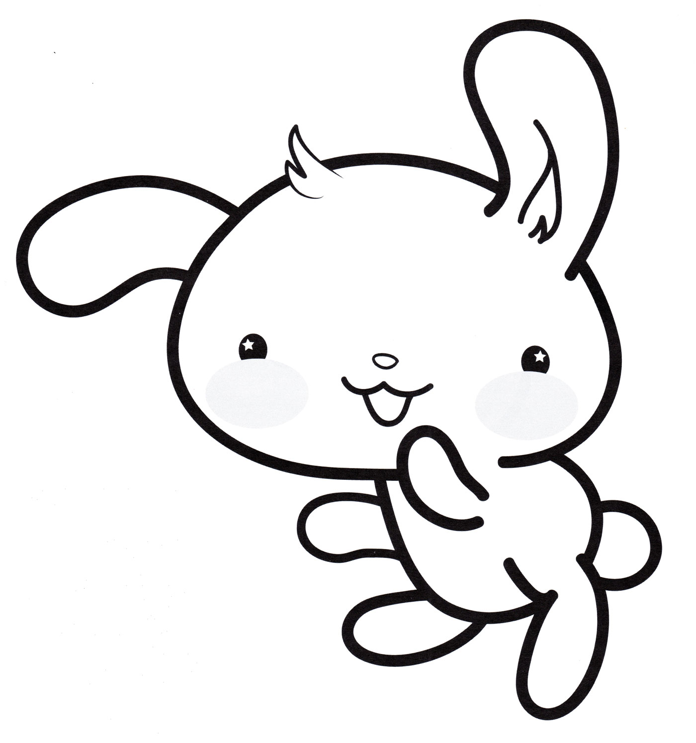 Раскраска Маленький кролик