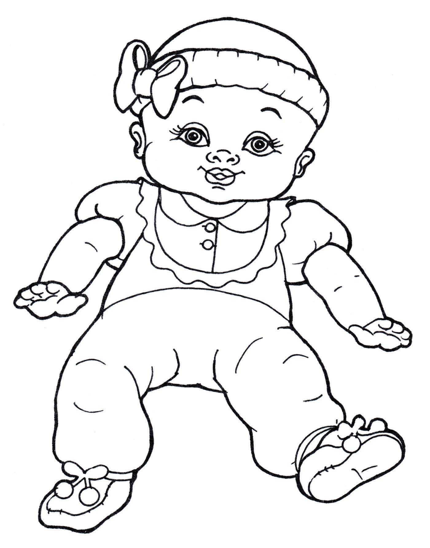 Раскраска Маленький пупс