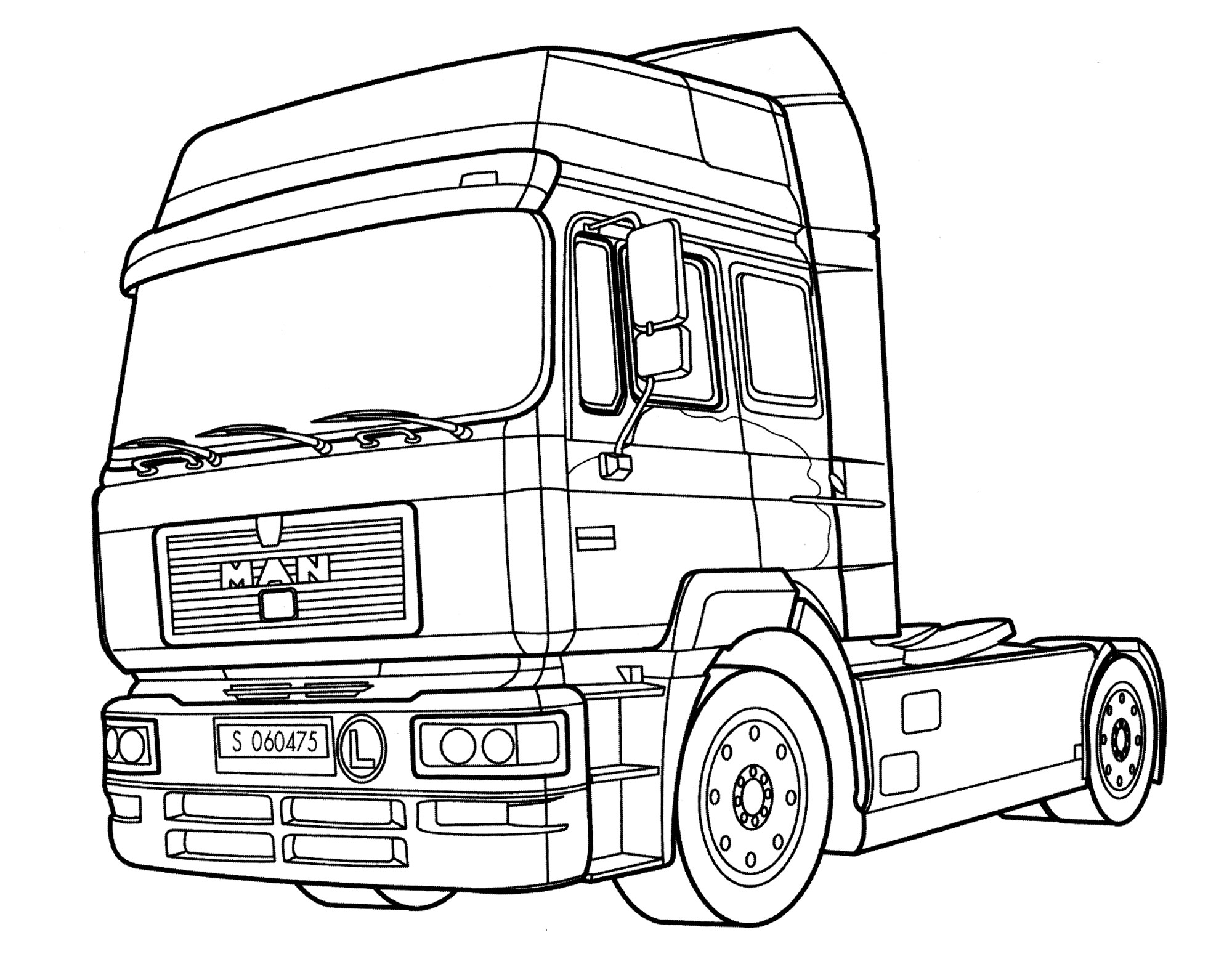 Раскраска Man F-2000
