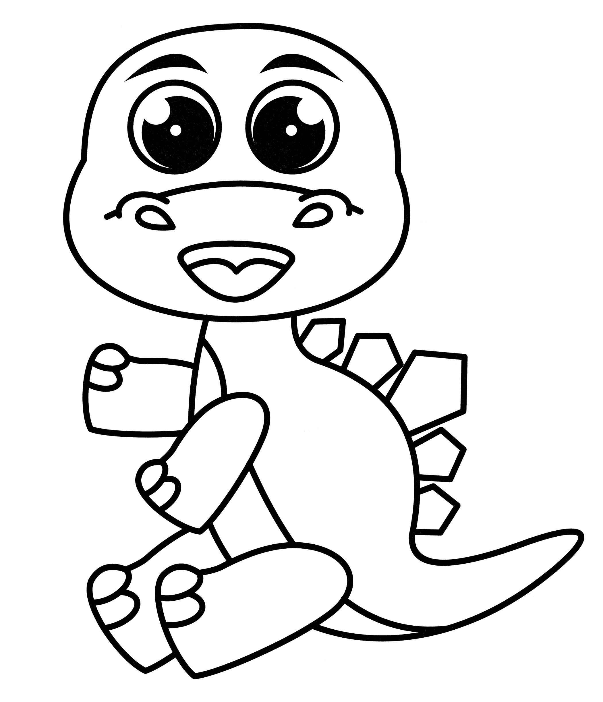 Раскраска Машущий стегозавр