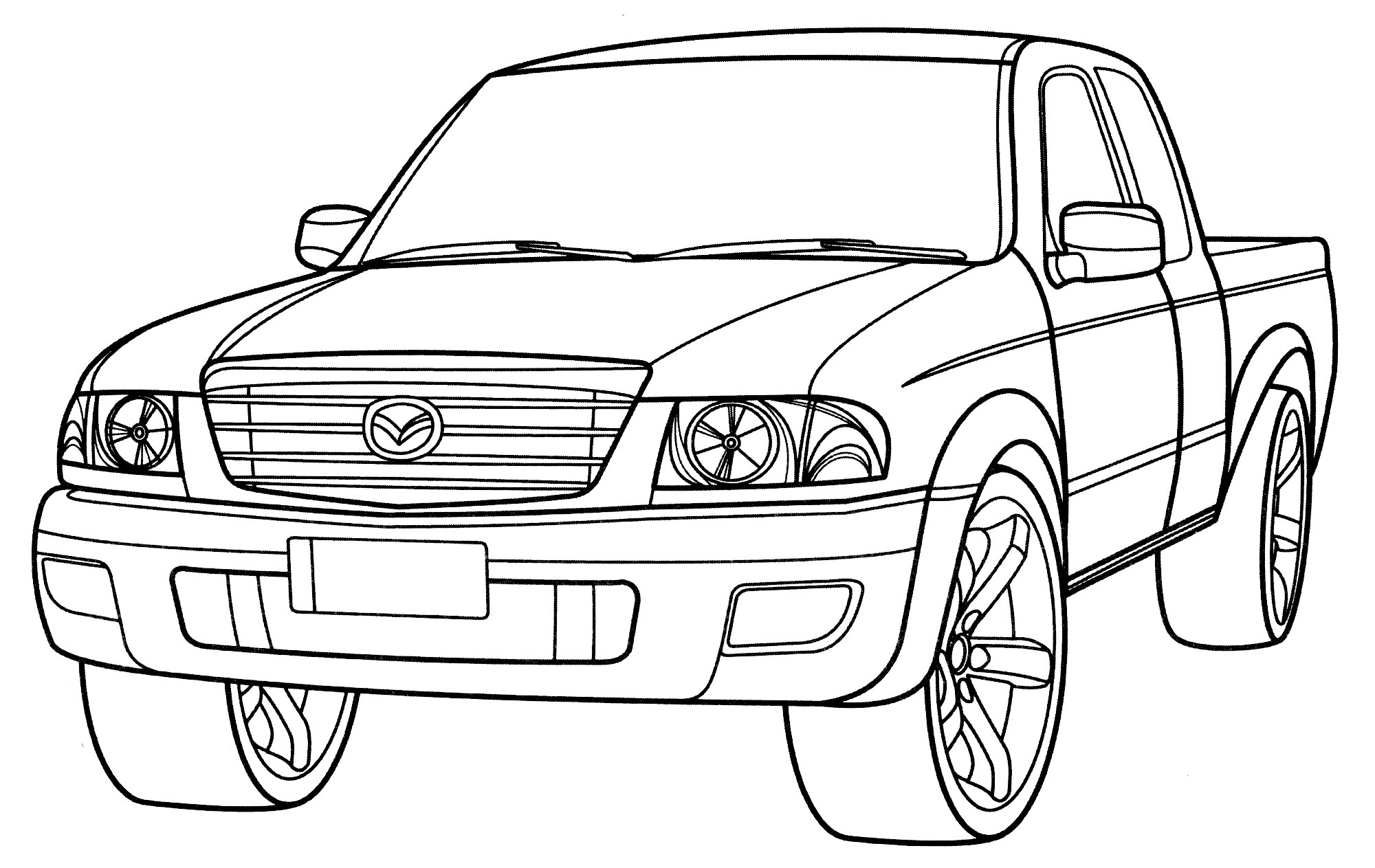 Раскраска Mazda B-series