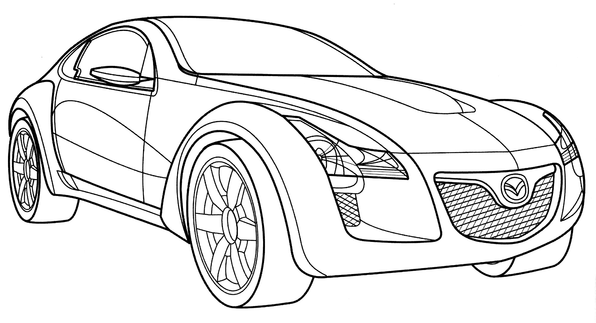 Раскраска Mazda Kabura