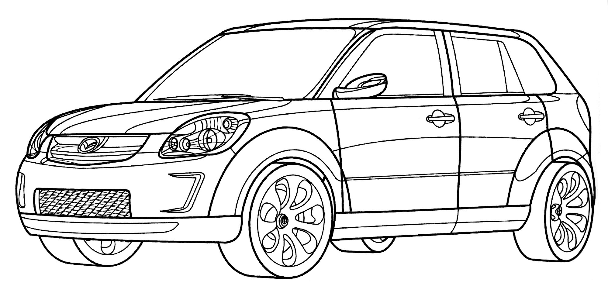 Раскраска Mazda MX-Micro Sport