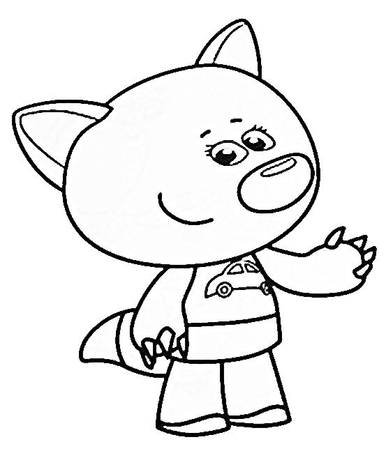 Раскраска Мишки Мимимишки