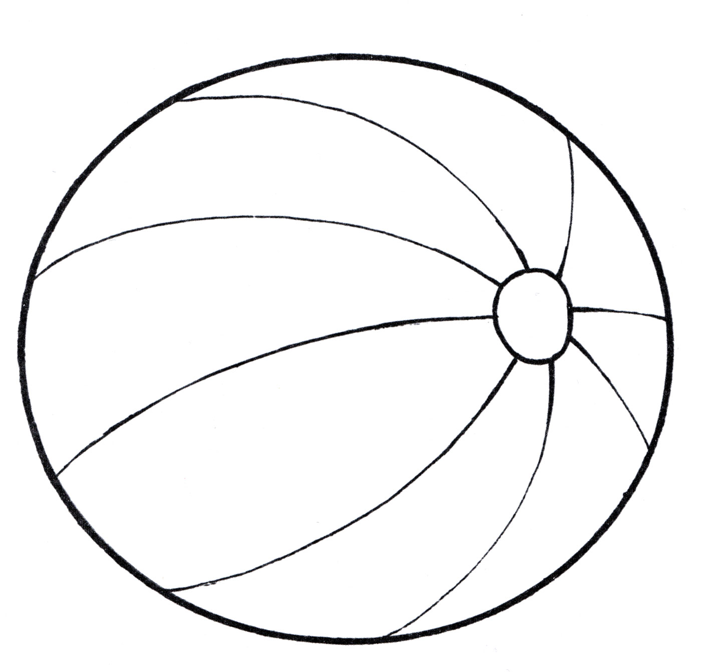 Раскраска Мячик