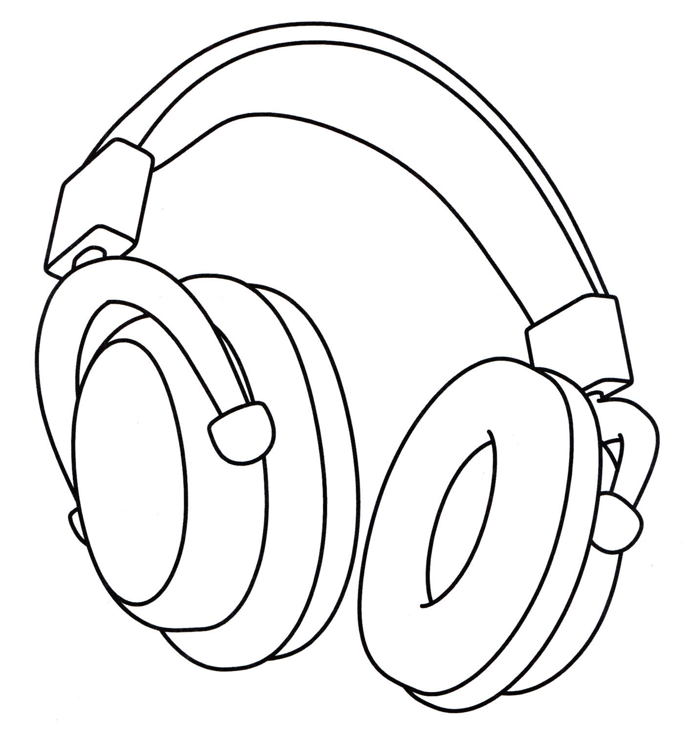Раскраска Наушники