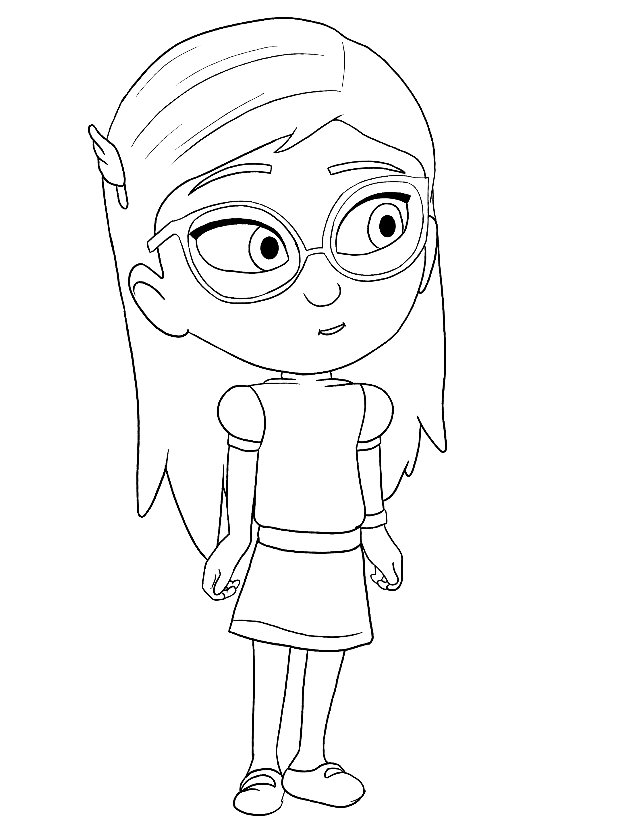 Раскраска Недовольная Амайя