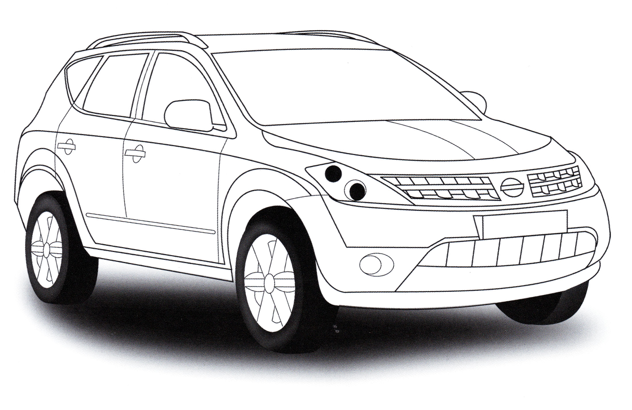 Раскраска Nissan Murano