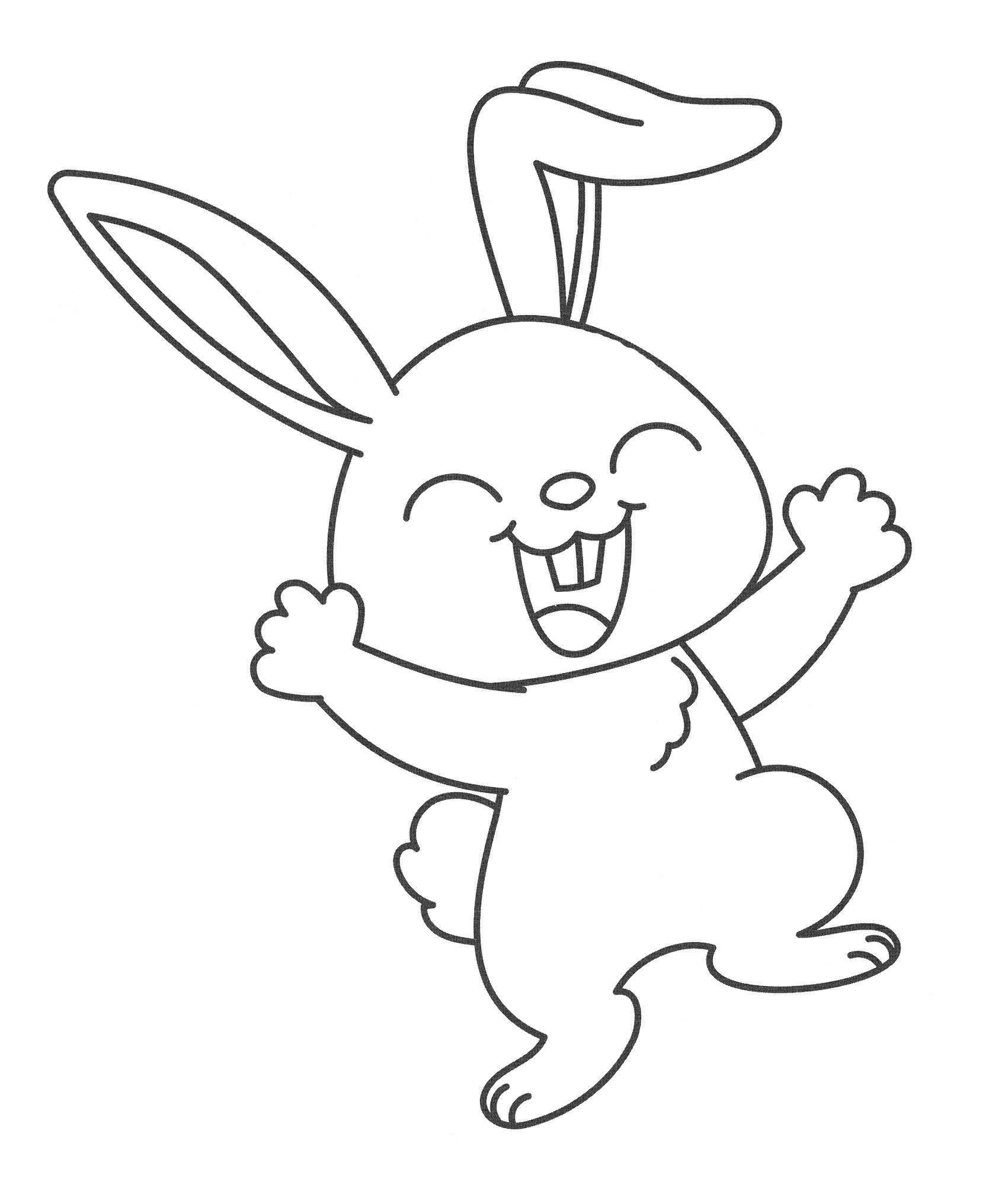 Раскраска Озорной заяц