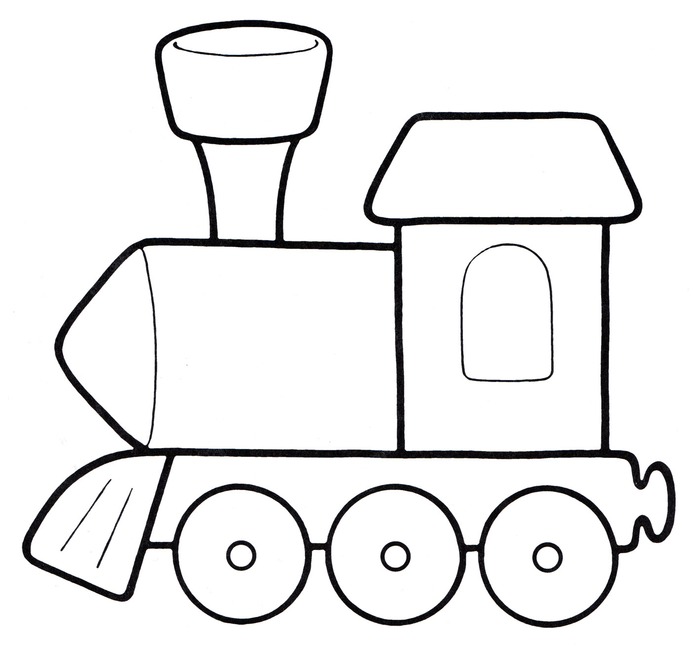 Раскраска Паровоз