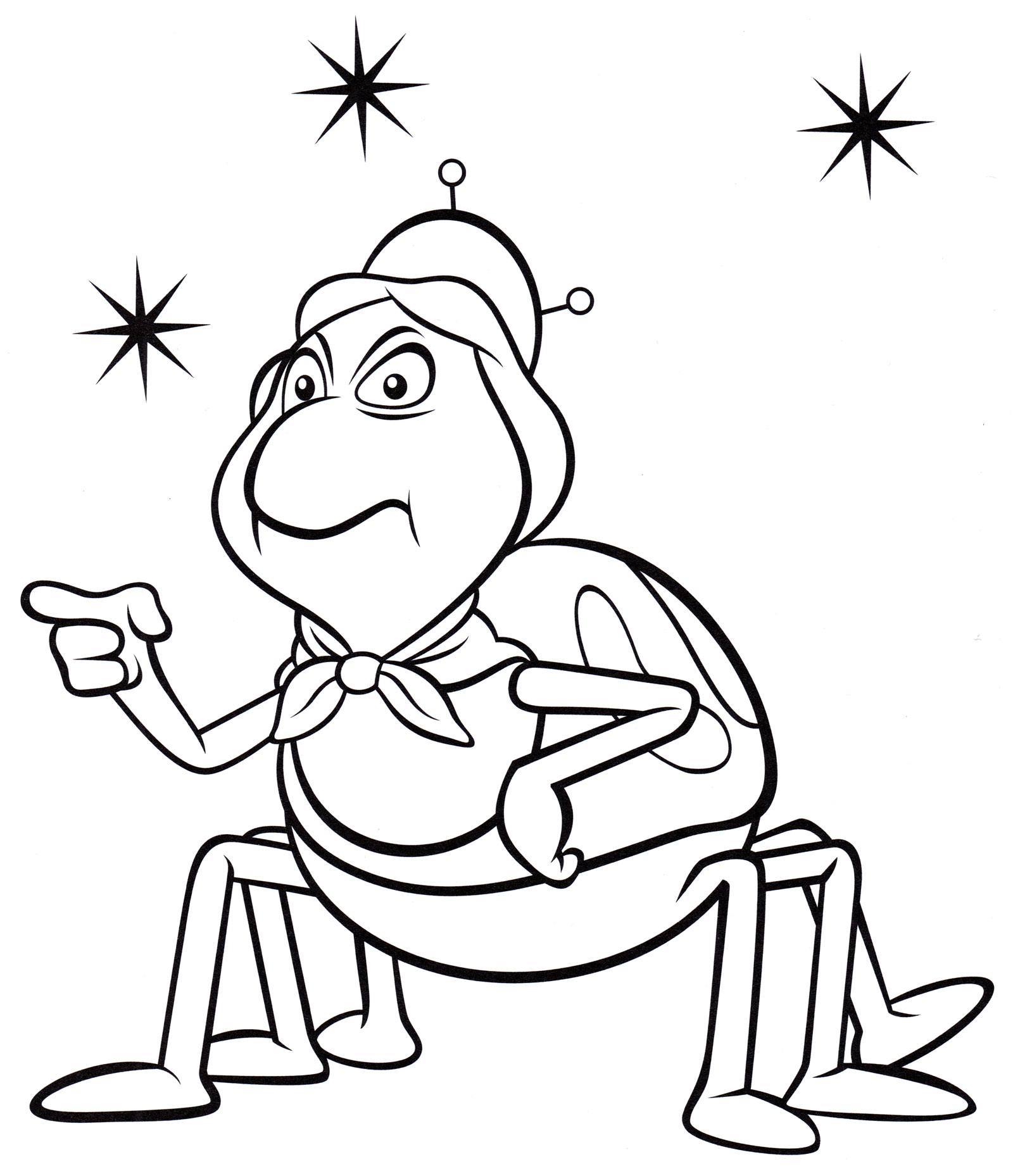 Раскраска Паучиха Текла