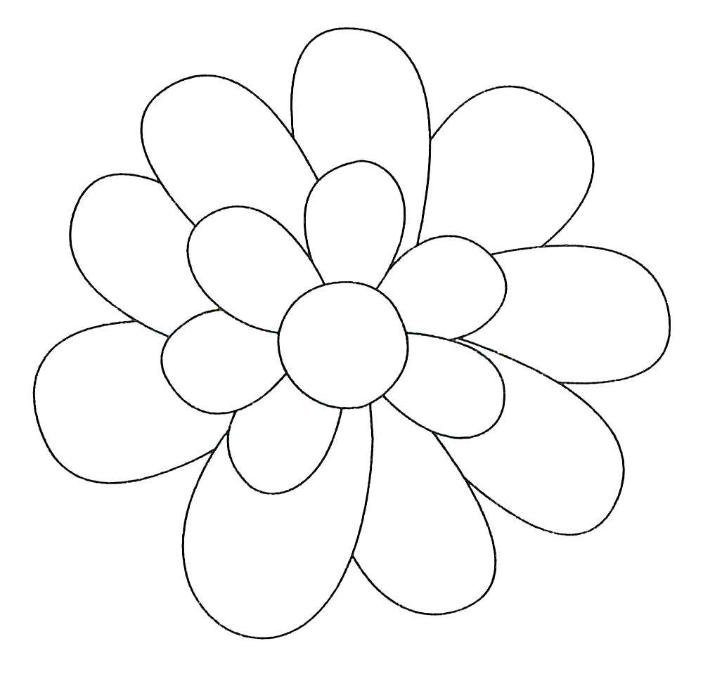 Раскраска Прекрасный цветок