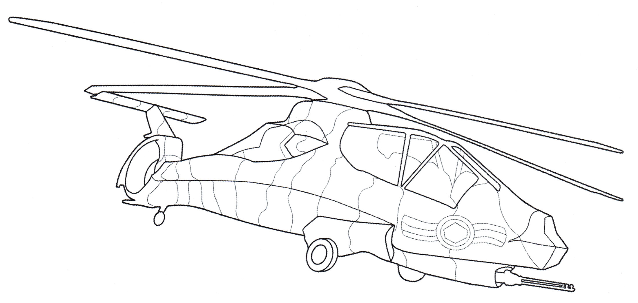 Раскраска RAH-66 Comanche