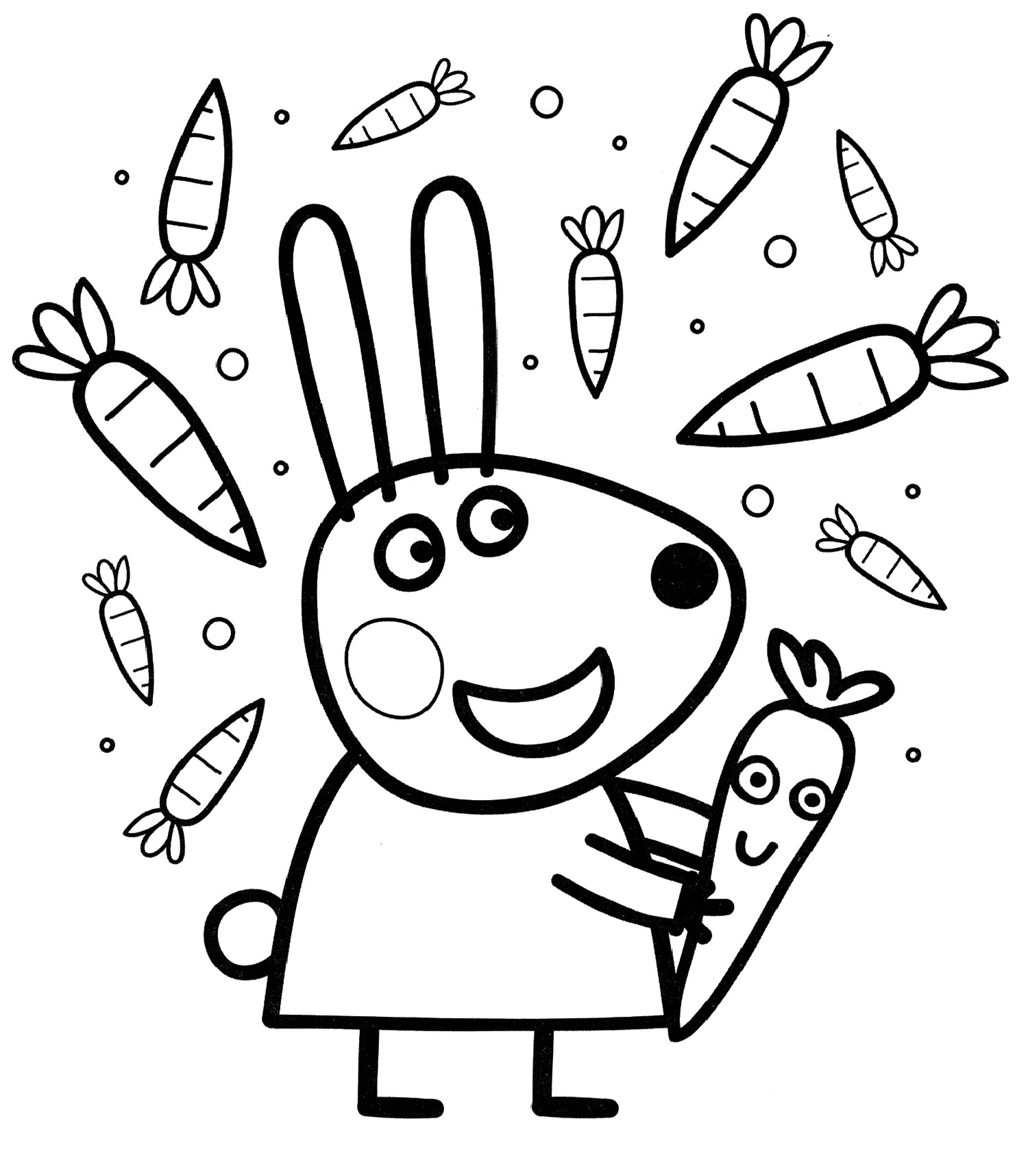 Раскраска Ребекка Кролик