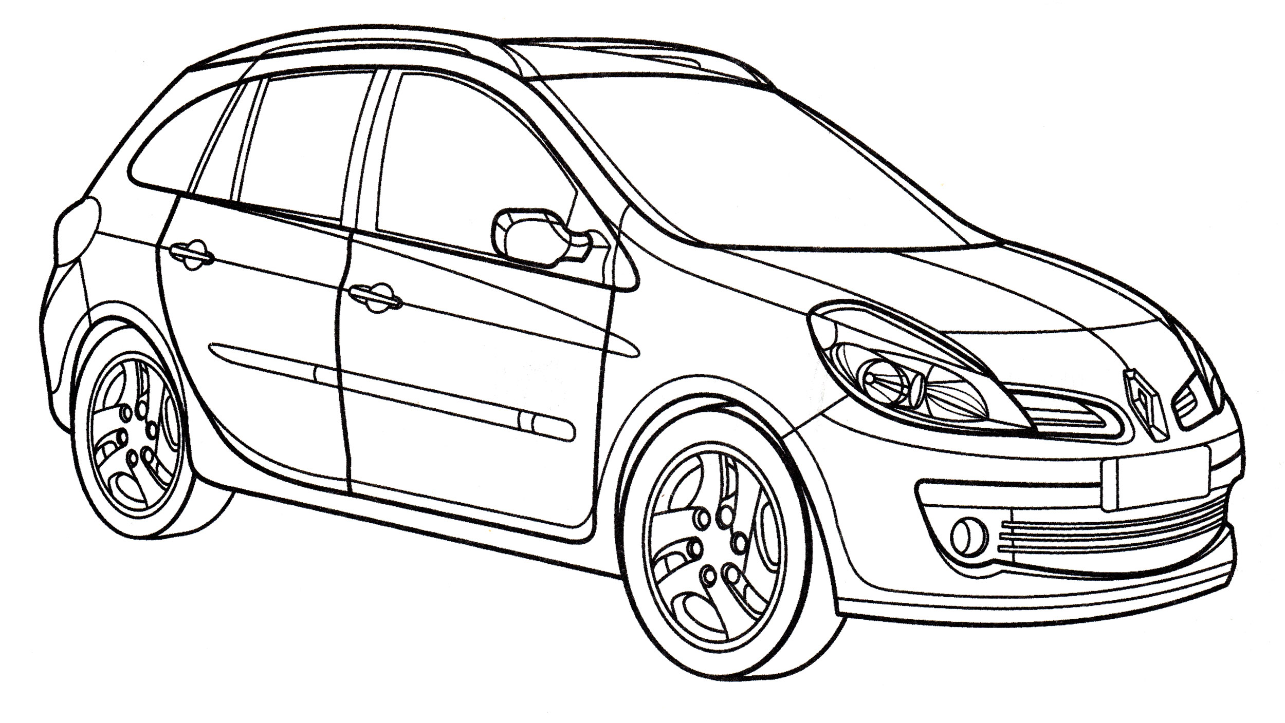 Раскраска Renault Clio Estate