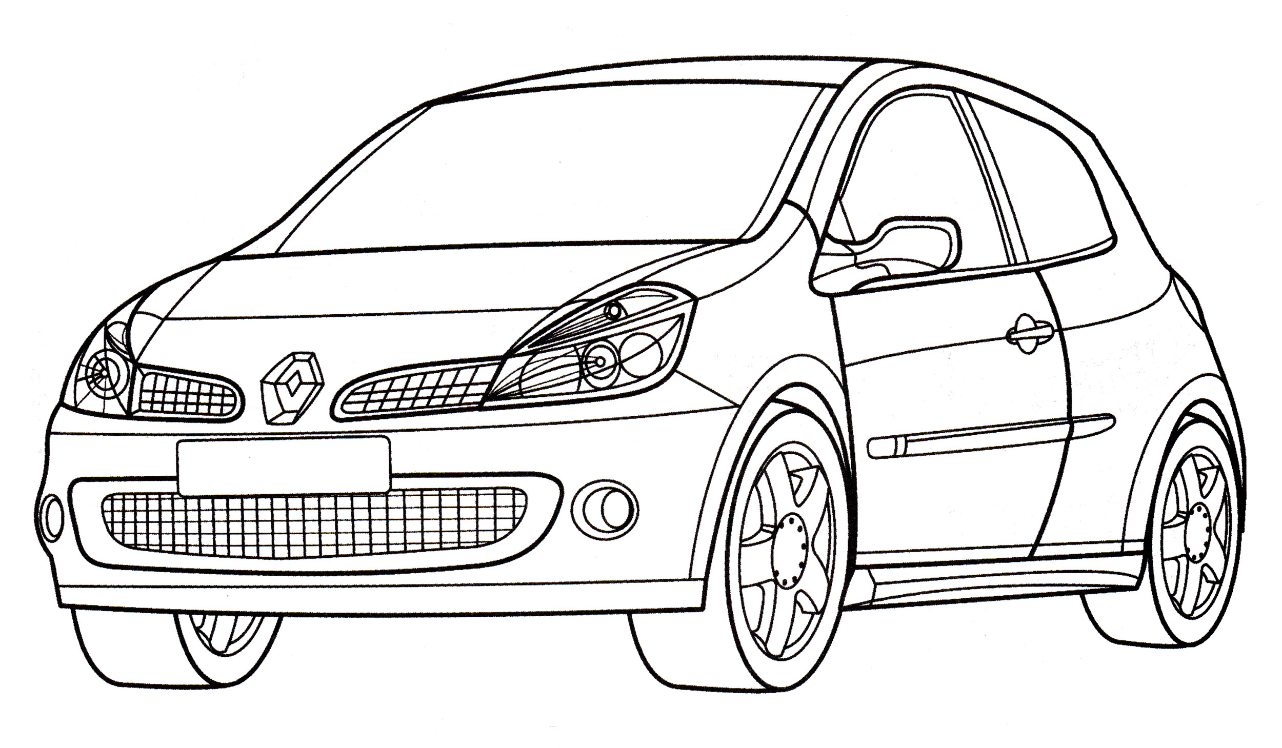 Раскраска Renault Clio RS Luxe