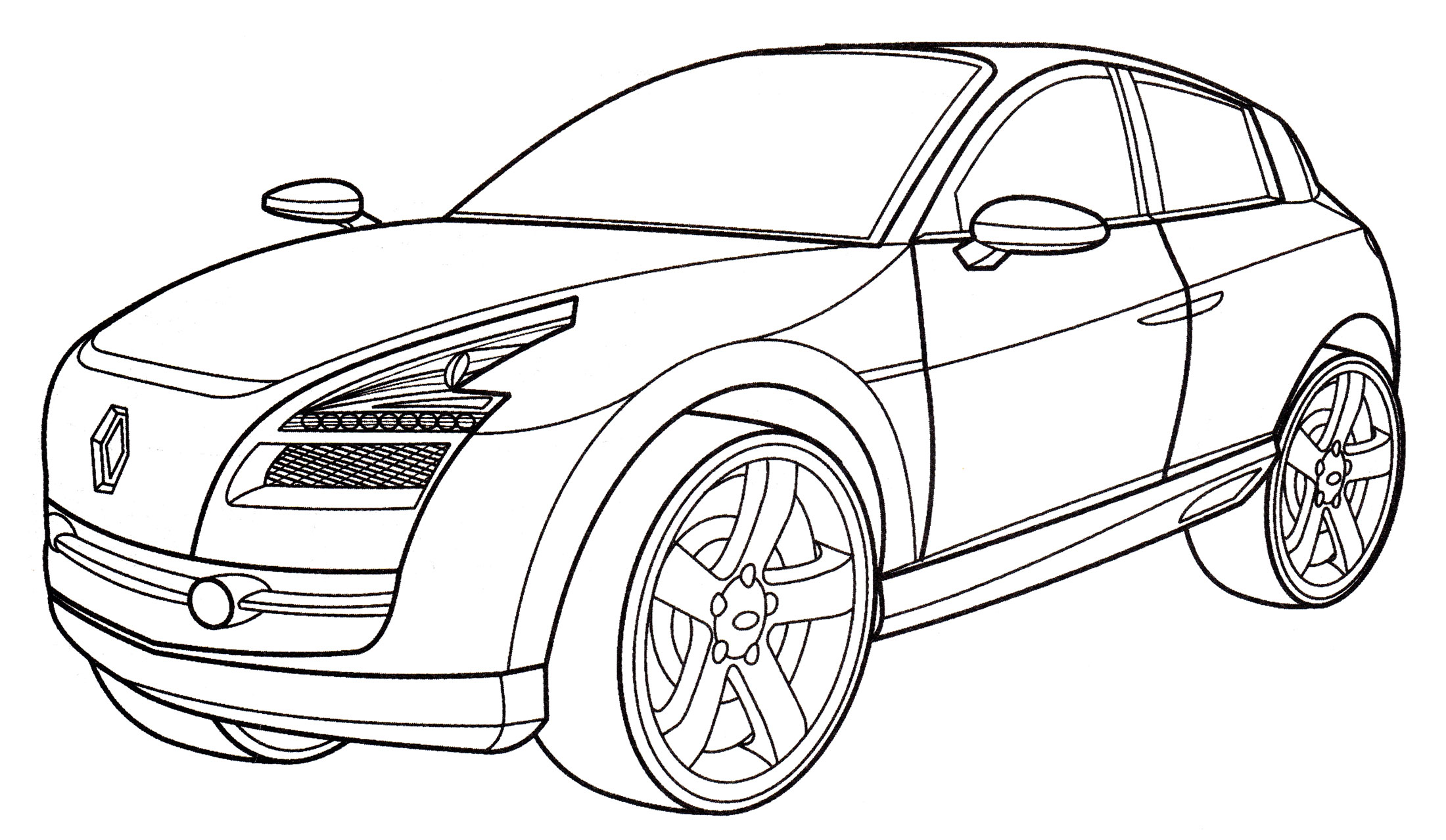 Раскраска Renault Egeus