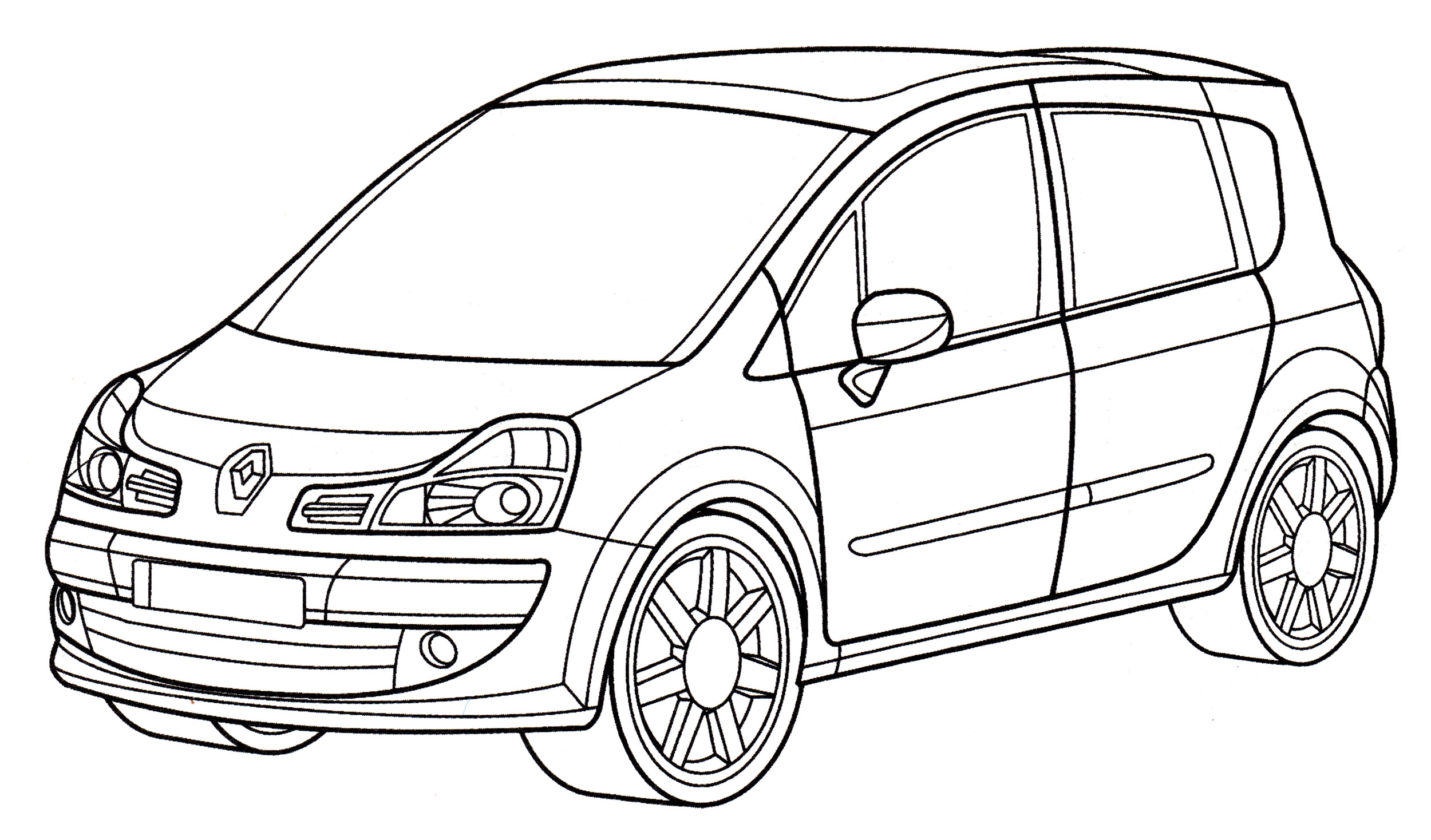 Раскраска Renault Grand Modus