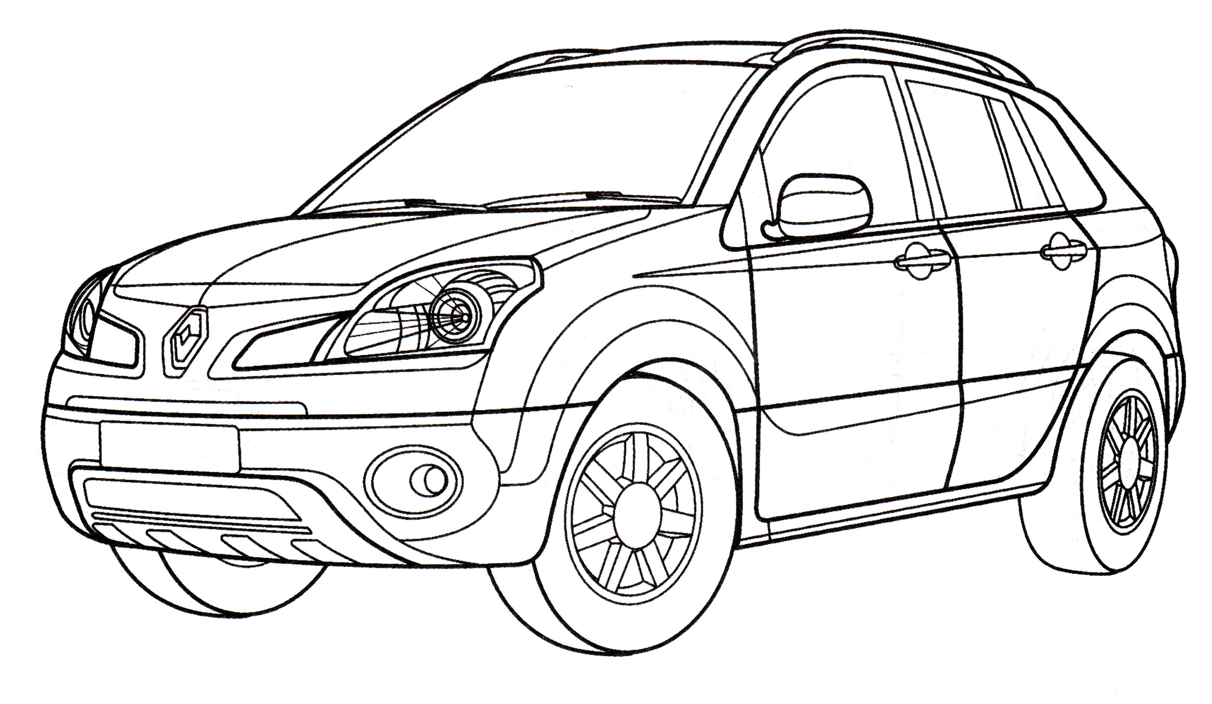 Раскраска Renault Koleos