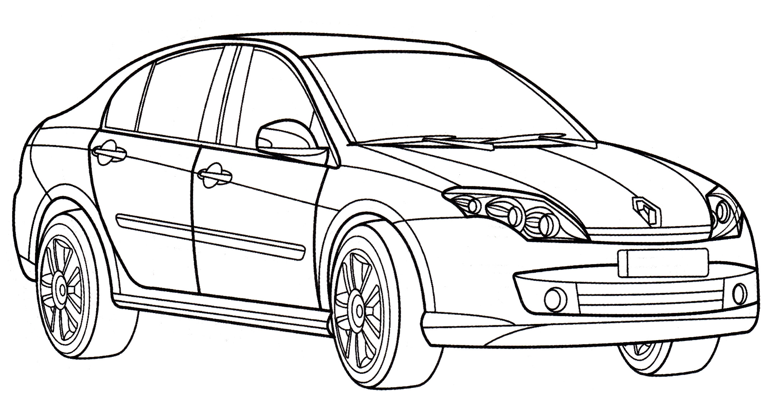 Раскраска Renault Laguna