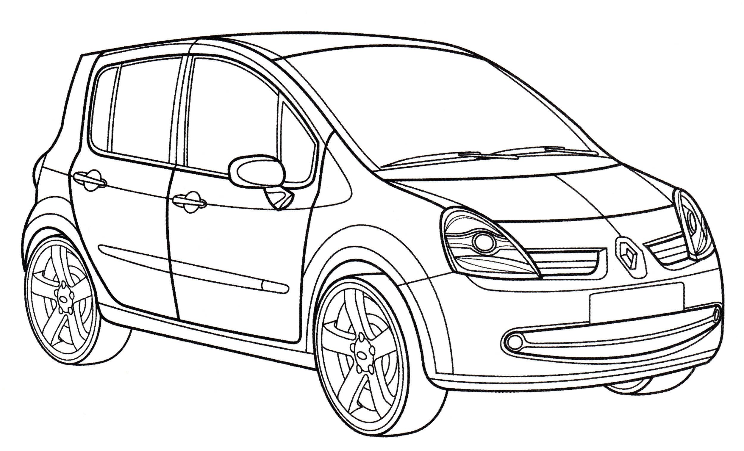 Раскраска Renault Modus